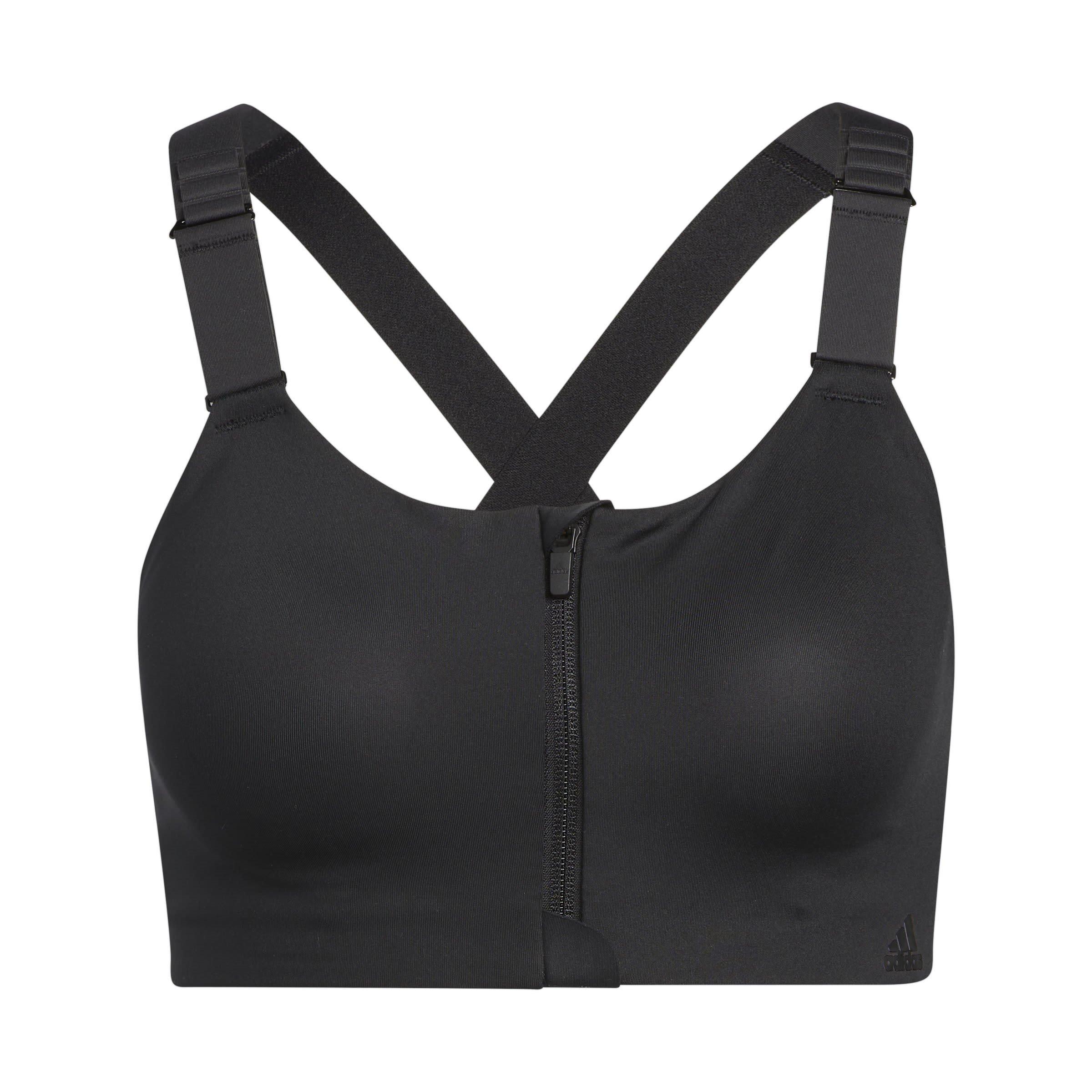 Nero/Bianco - adidas - Tlrd Impact Luxe Training High Support Zip Bra - 1