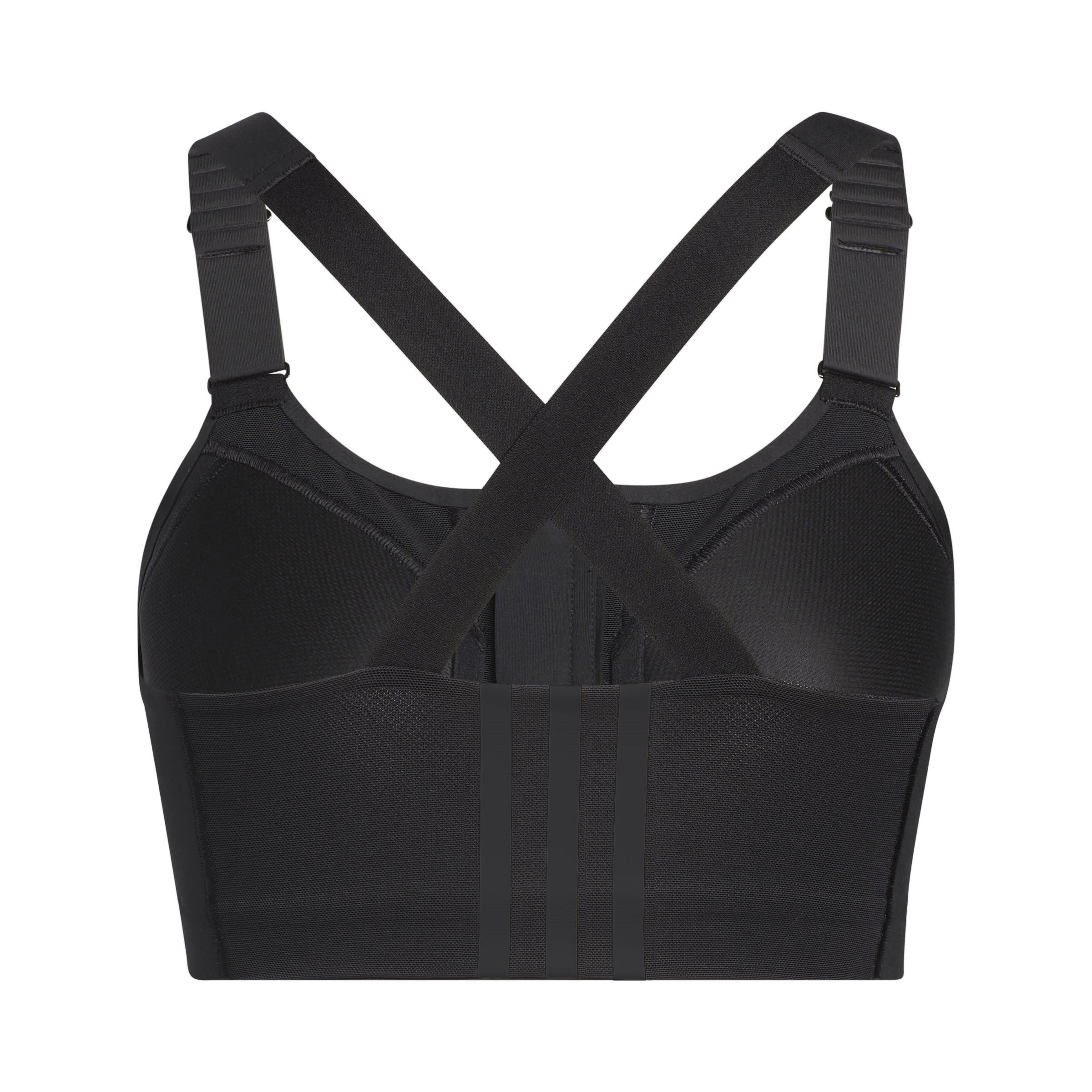 Zwart/Wit - adidas - Tlrd Impact Luxe Training High Support Zip Bra - 2