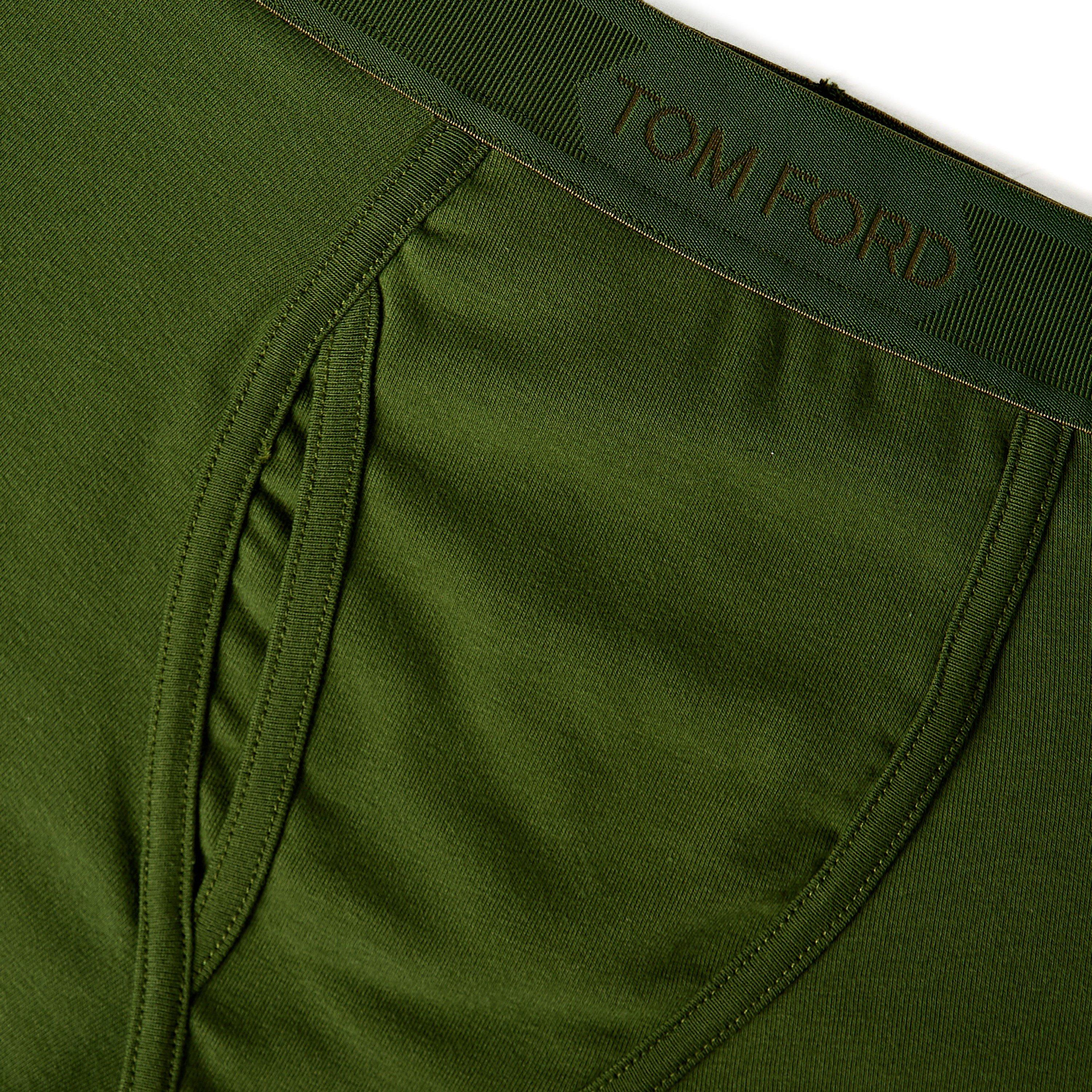 Khaki - Tom Ford - Men's Cotton Boxers - 3