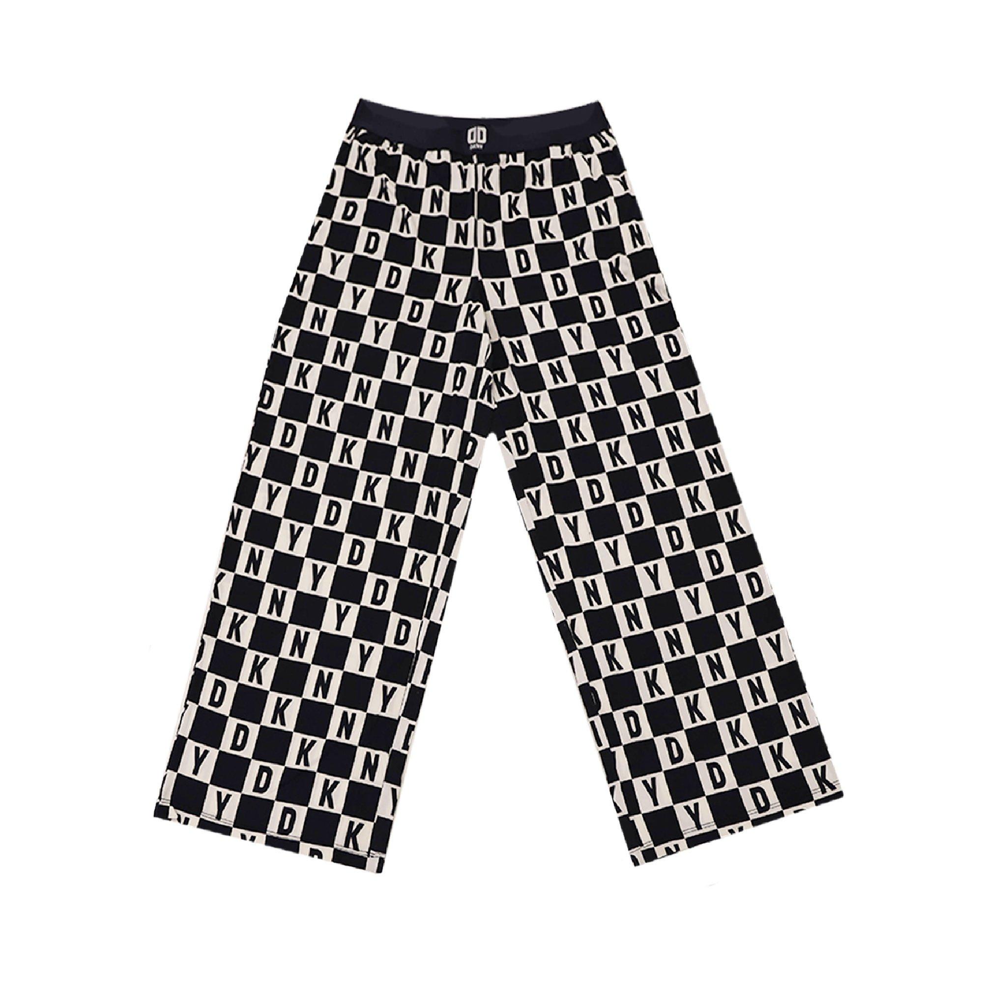 Marineblauw geruit - DKNY - Long Pj - S/S Ld99 - 3