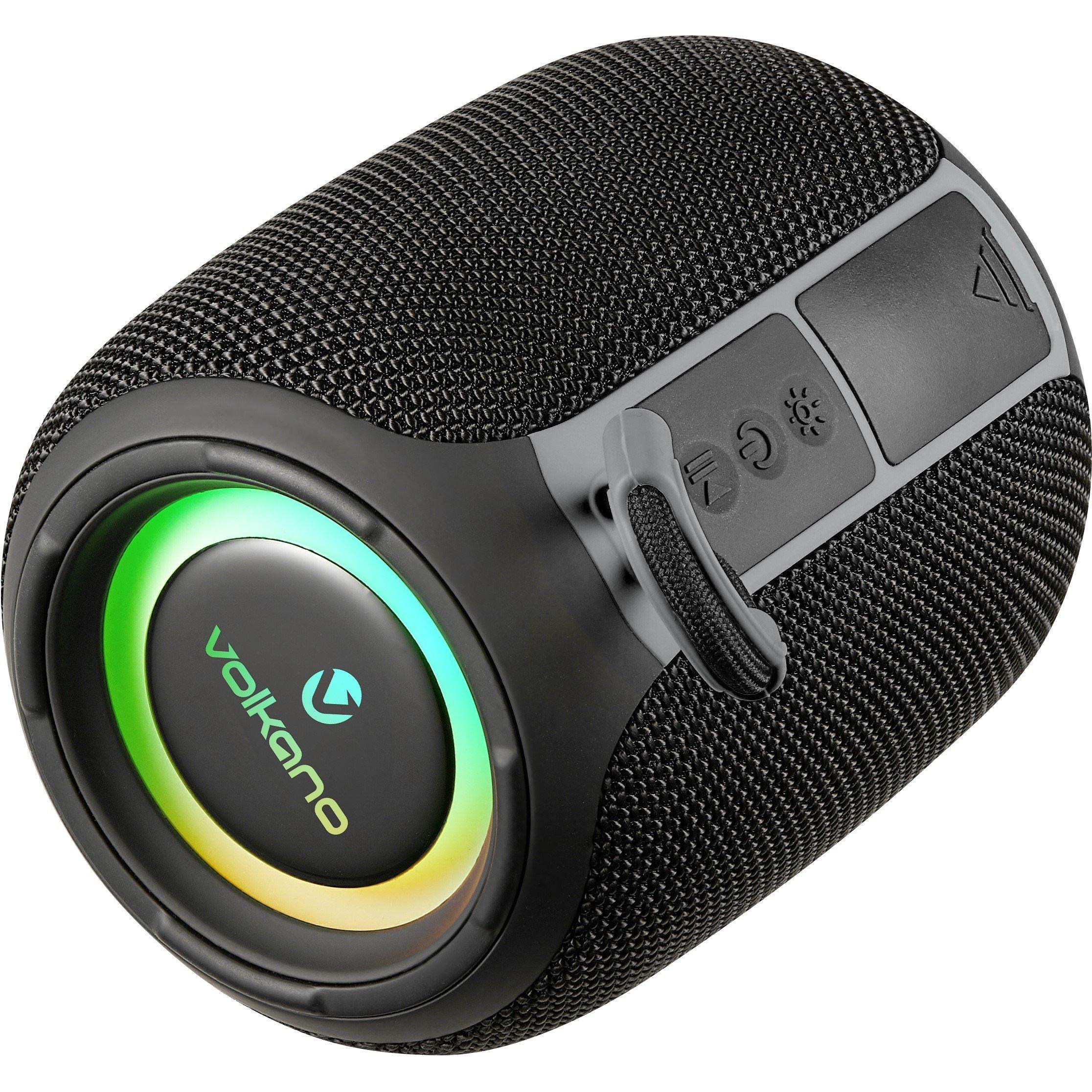 Black - Volkano - Volkano Topaz Series Bluetooth Portable Speaker - 4