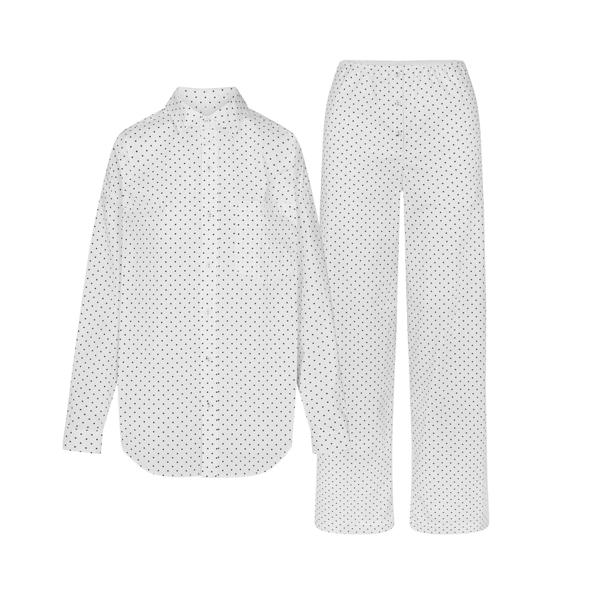 ONYX DOT PRINT - SKIMS - Women's Oversized Long Sleeve Pyjama Set - 1