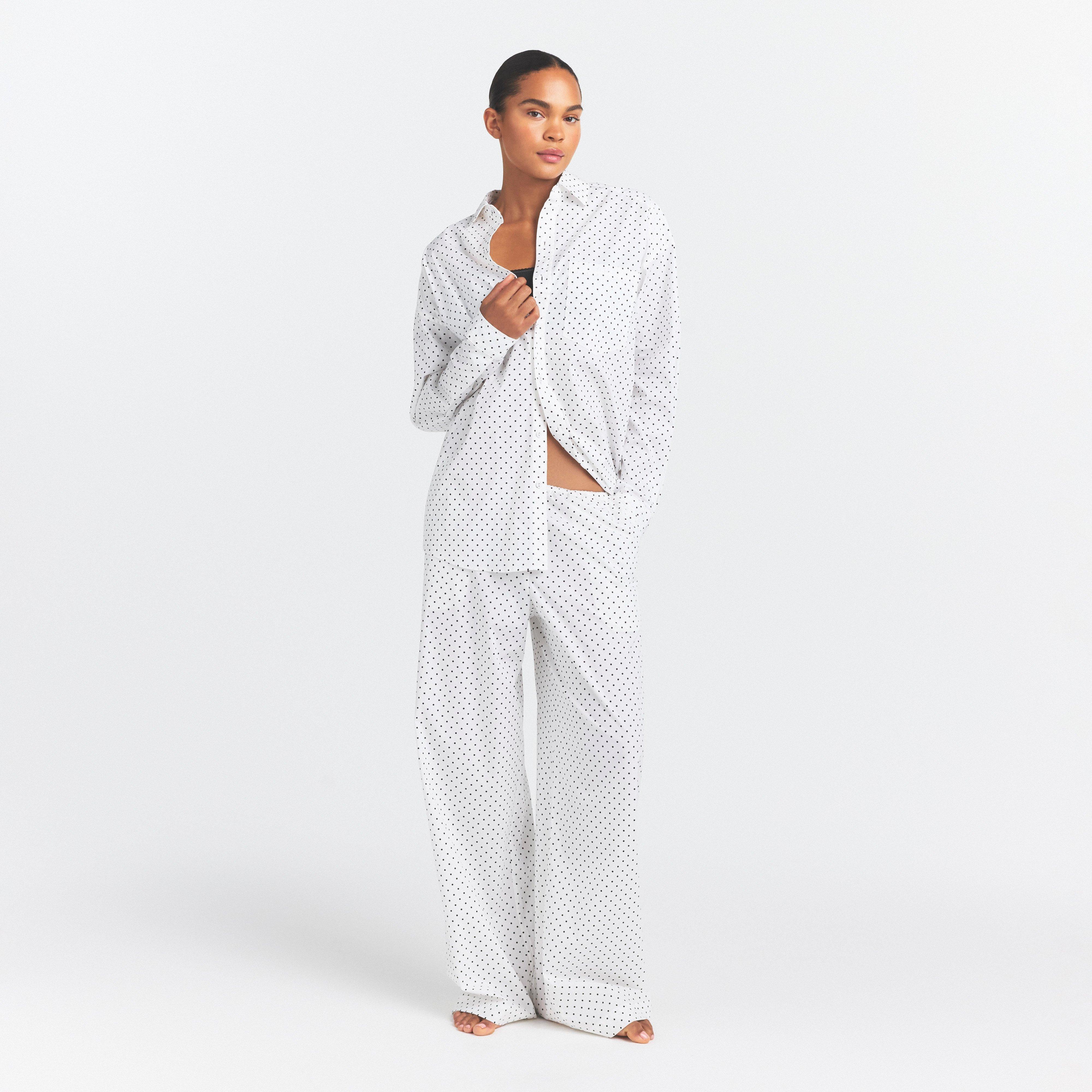 ONYX DOT PRINT - SKIMS - Women's Oversized Long Sleeve Pyjama Set - 6
