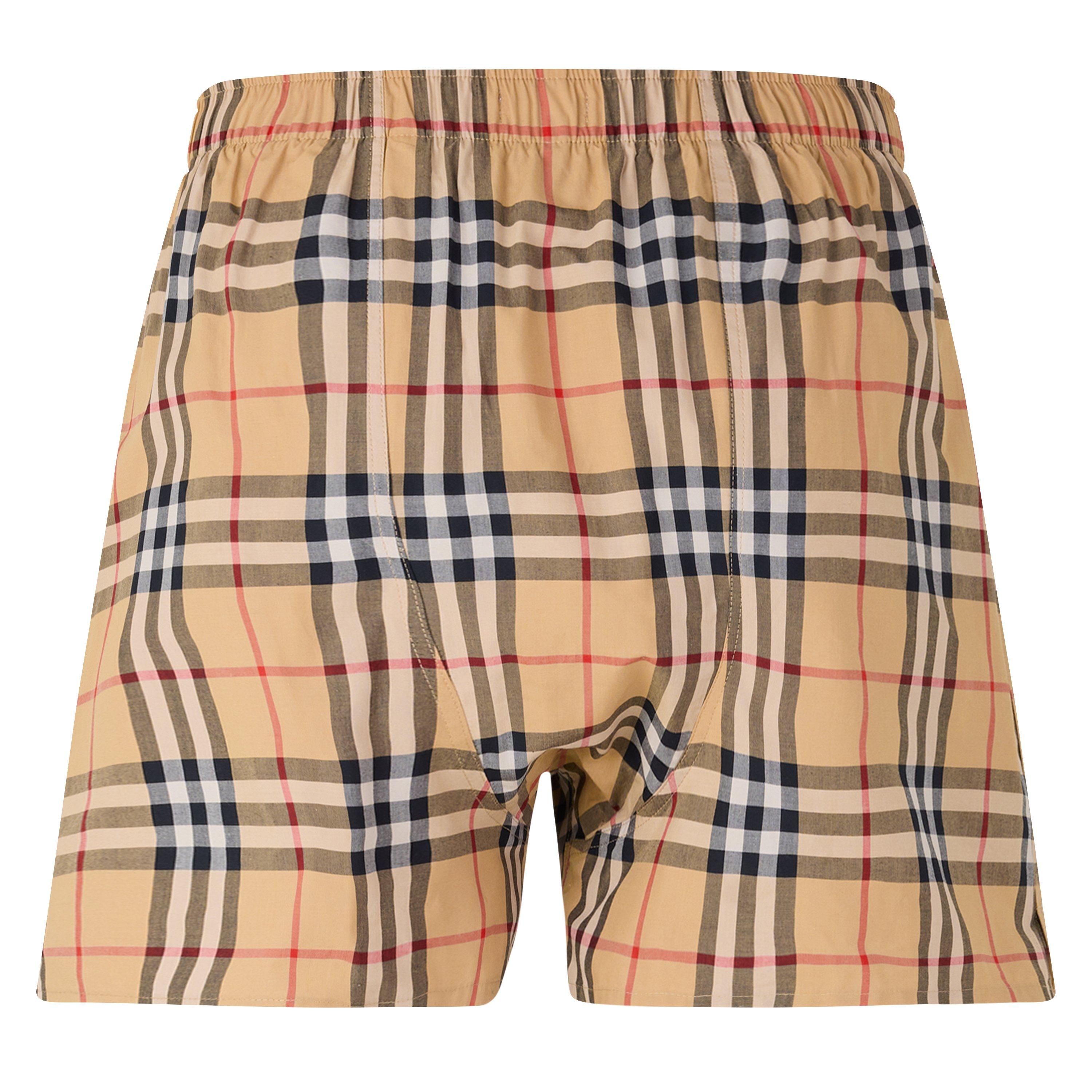 Beige - Burberry - Burb Check Boxers Sn64 - 2