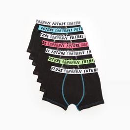 Studio Older Boys Pack of 7 Neon Band Trunks