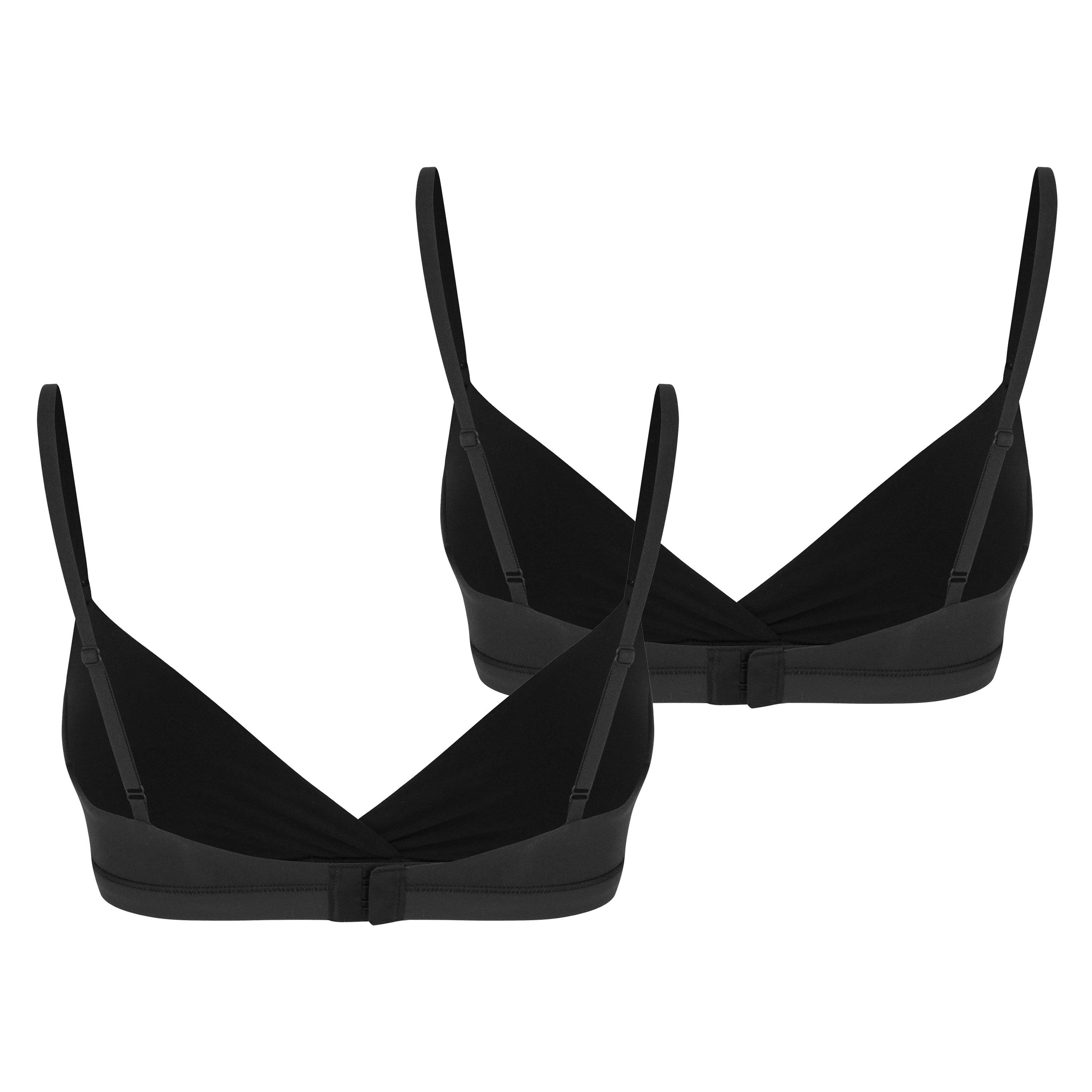 Onyx - SKIMS - Womens Fits Everybody Crossover Bralette 2-Pack - 2