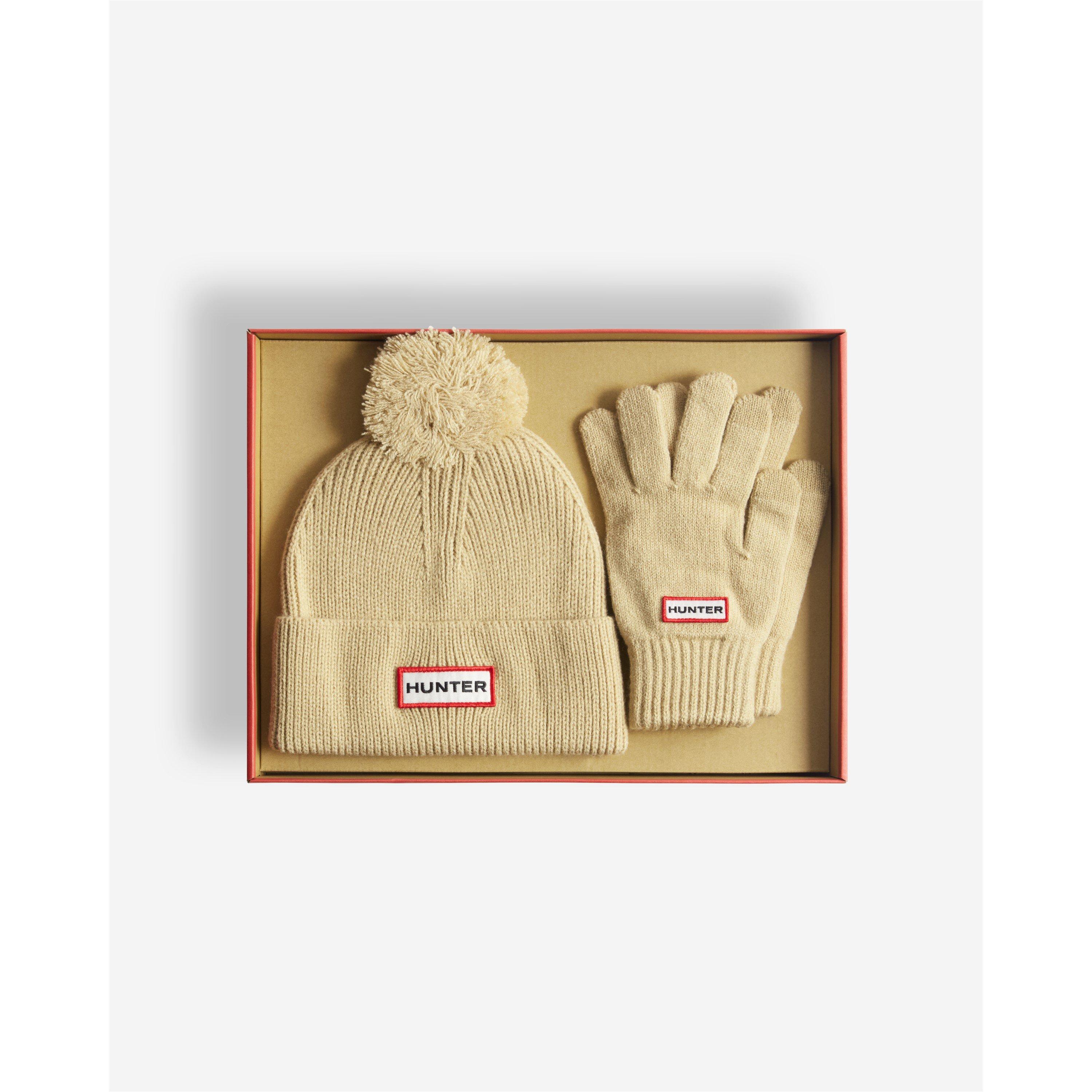 Warm Sand - Hunter - Women's Pom Pom Hat and Glove Set - 1
