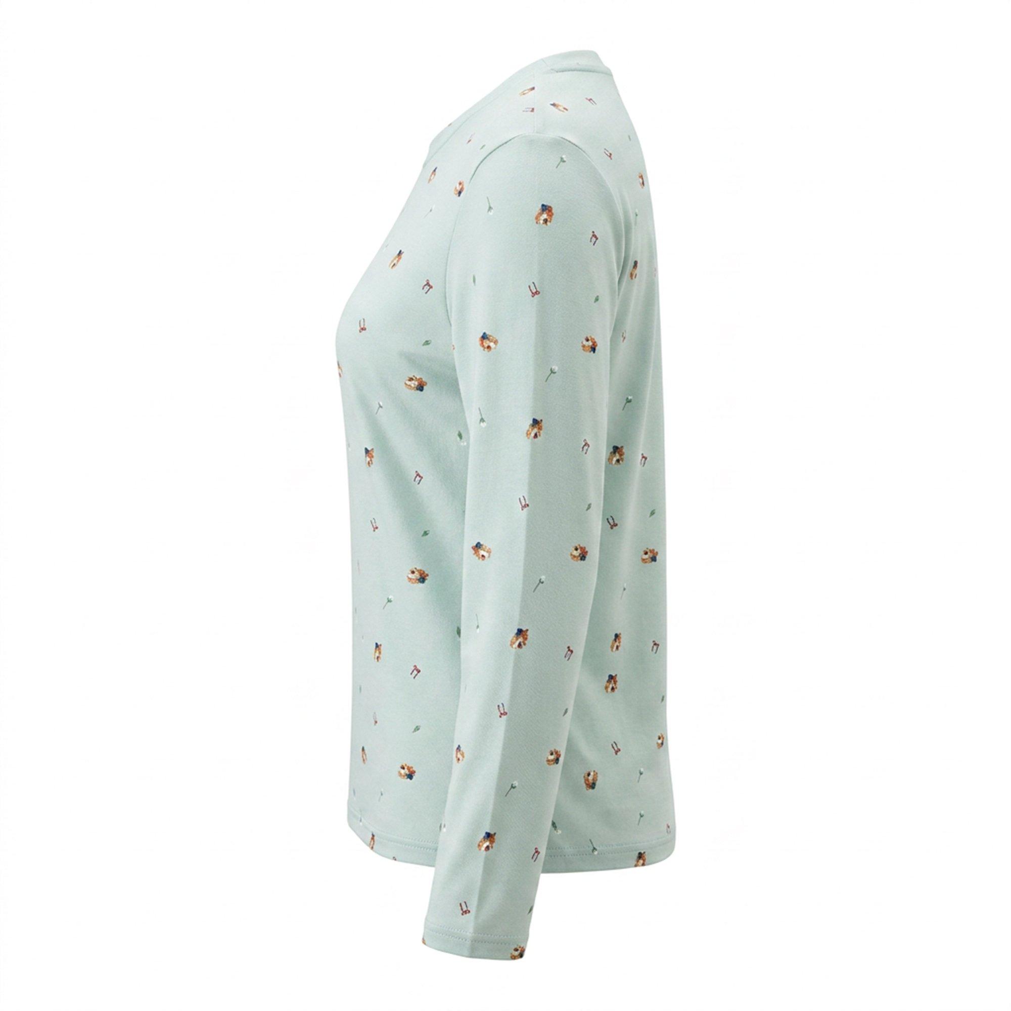 Blå Ditsy - Linea - Linea LS T/Short Set Ld64 - 4