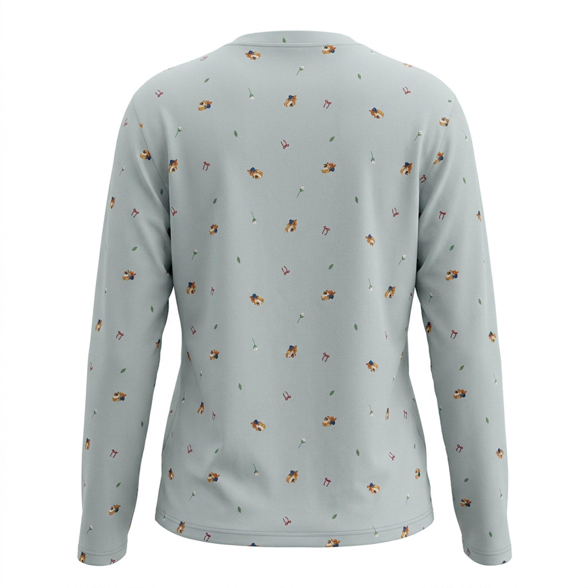 Blå Ditsy - Linea - Linea LS T/Short Set Ld64 - 5