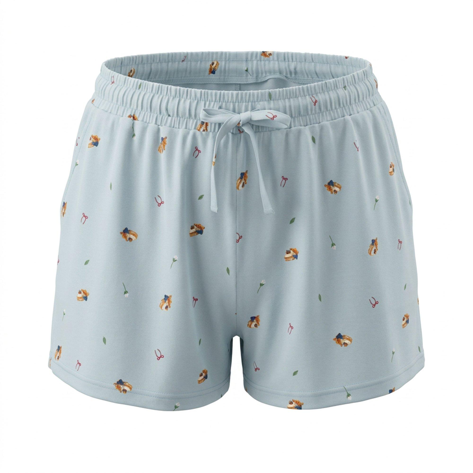 Blå Ditsy - Linea - Linea LS T/Short Set Ld64 - 6