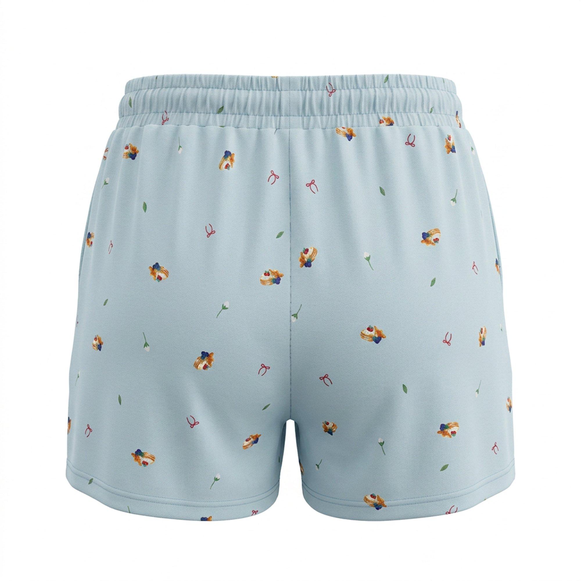 Blå Ditsy - Linea - Linea LS T/Short Set Ld64 - 8