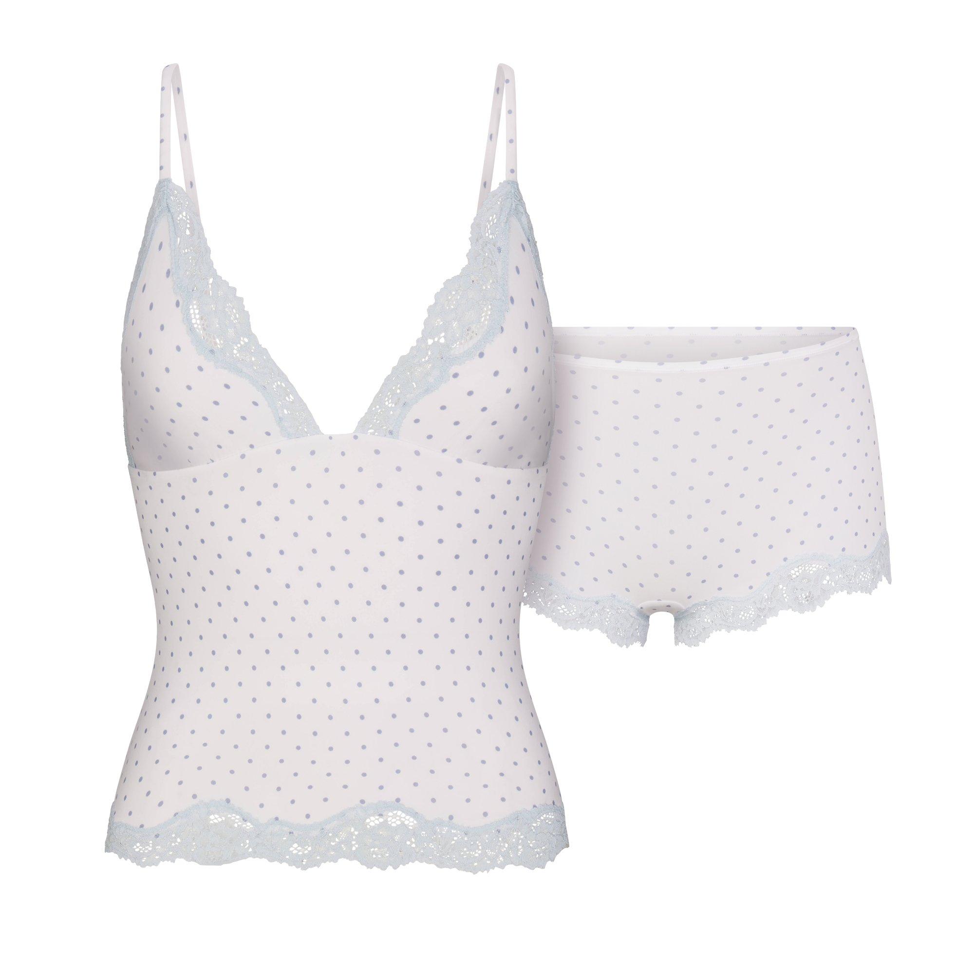 SKIMS Women's Cami Boyshort Pyjama Set - SLATE PIN DOT - Size 12 (M)