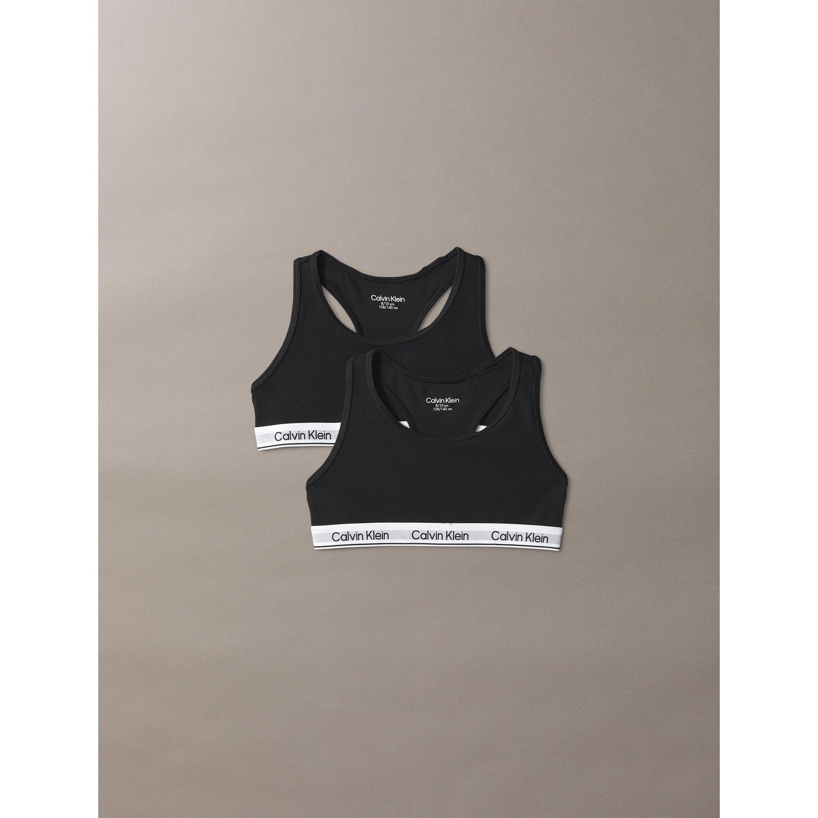 Calvin Klein Kids' Unlined Bralette - Black/Black 0SA
