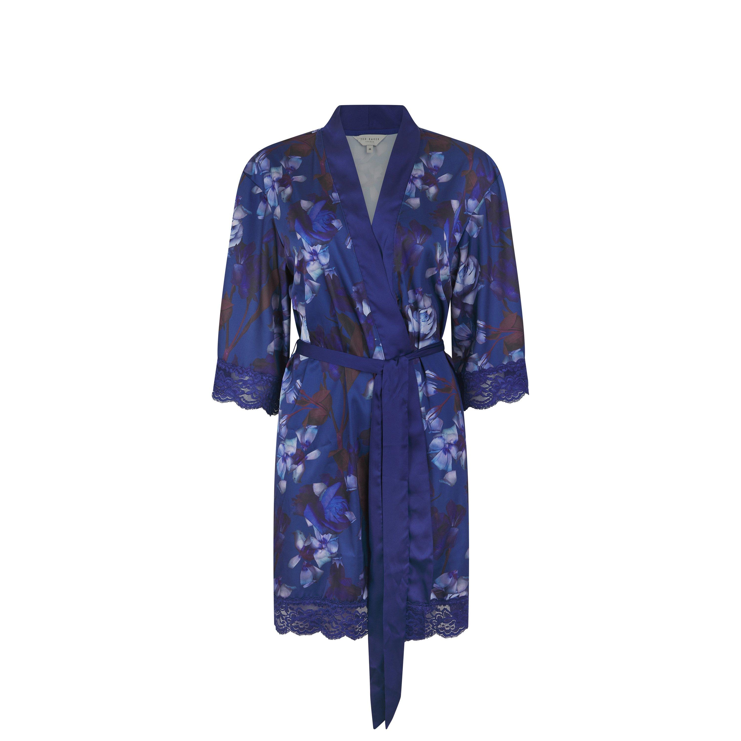 Dunkelblau - Ted Baker - Women's Taylor Silk Dressing Gown - 1