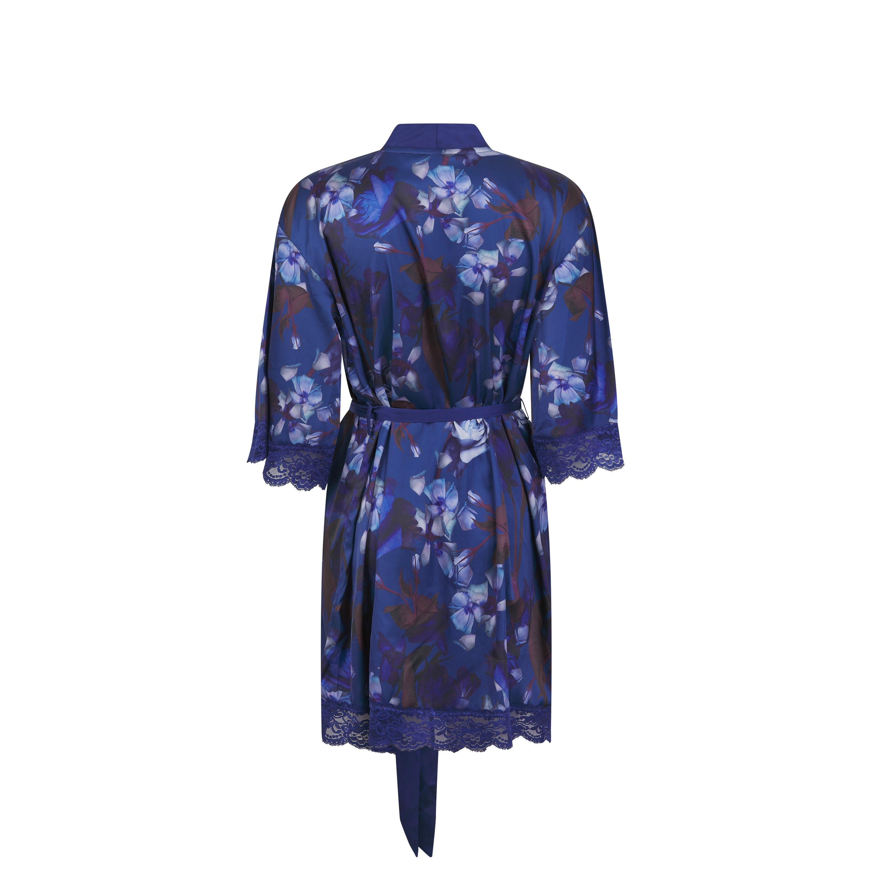 Dunkelblau - Ted Baker - Women's Taylor Silk Dressing Gown - 4