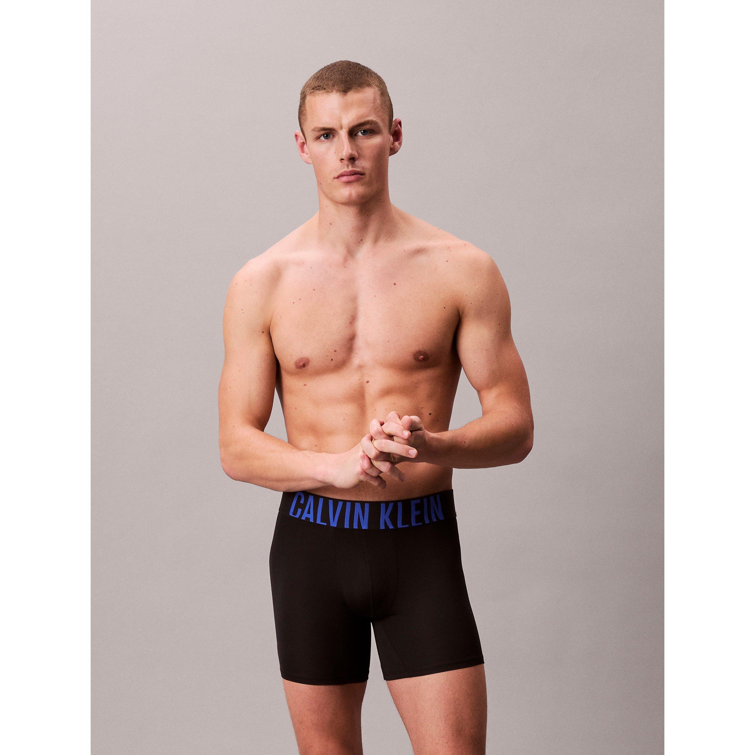 Wht/Blu/Grn - Calvin Klein - Men's Soft Stretch Boxers - 2