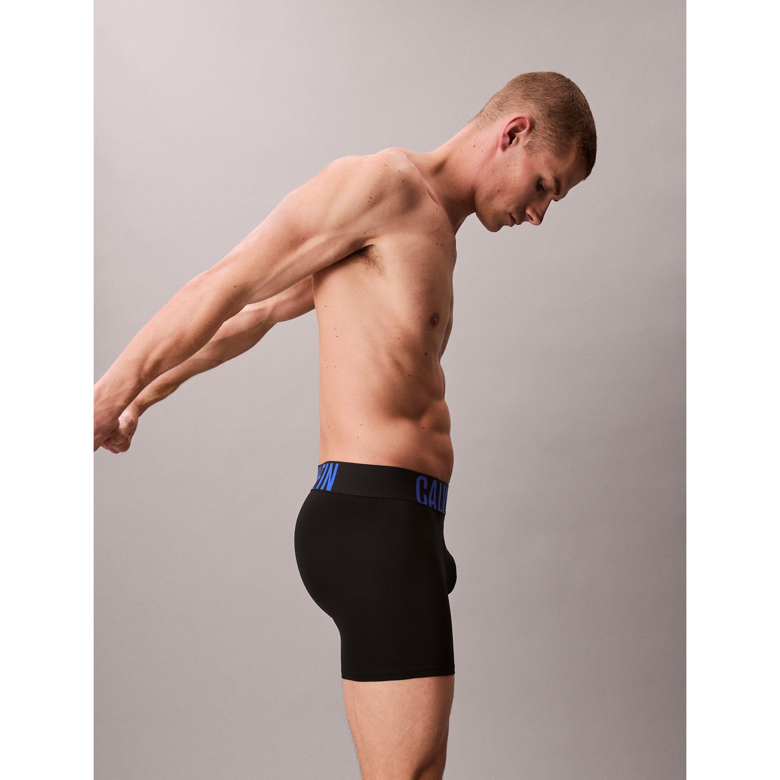 Wht/Blu/Grn - Calvin Klein - Men's Soft Stretch Boxers - 3