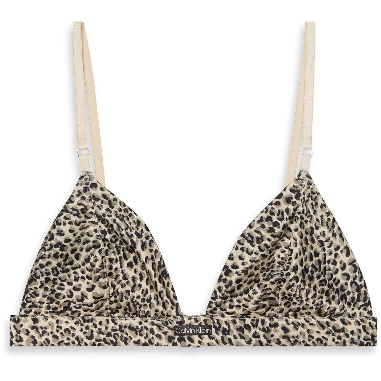 Leopard - Calvin Klein - Women's Leopard Triangle Fold Non-Wired Bralette