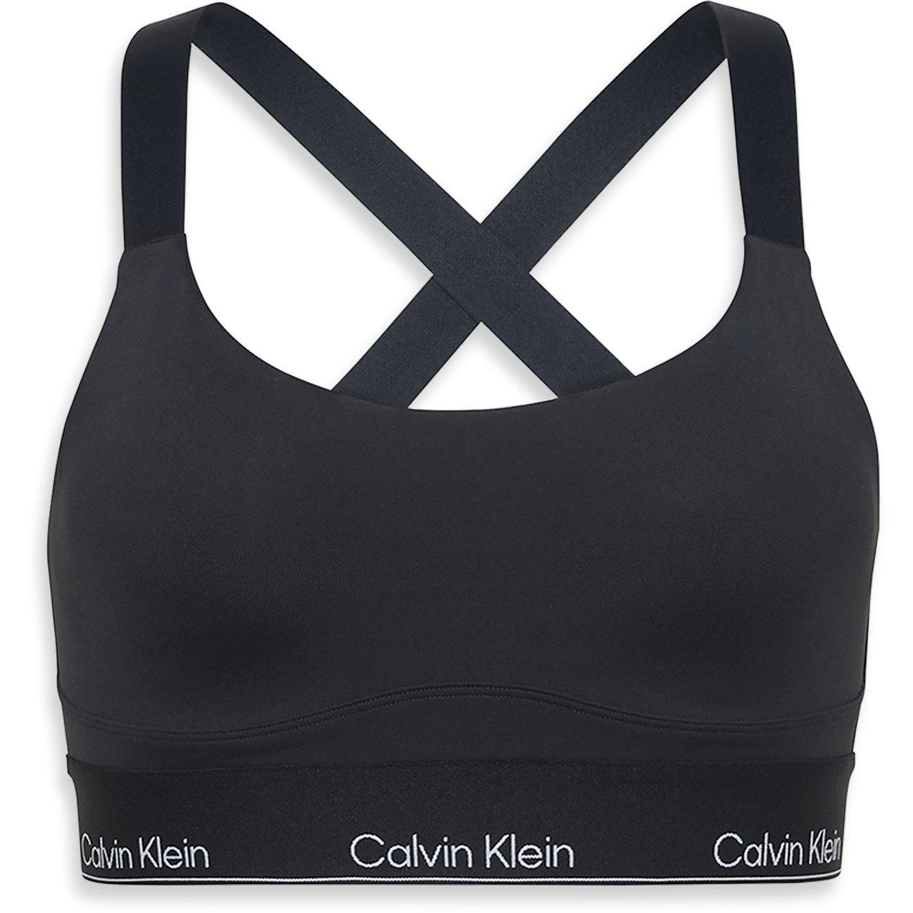 Calvin Klein Women's High Impact Non Wired Moisture Wicking Sports Bras - Black - 8 (XS)