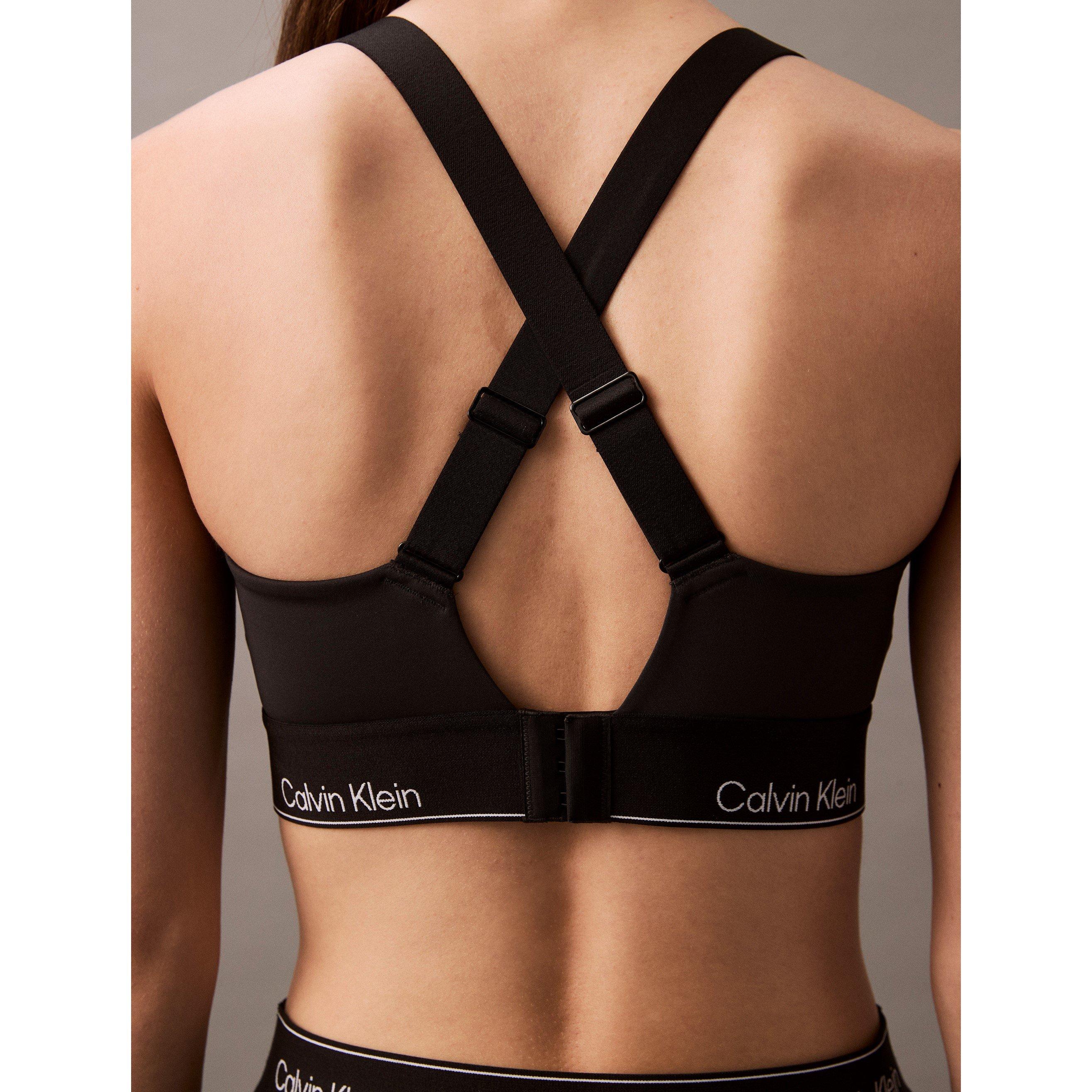 Black - Calvin Klein - Women's High Impact Sports Bras - 5