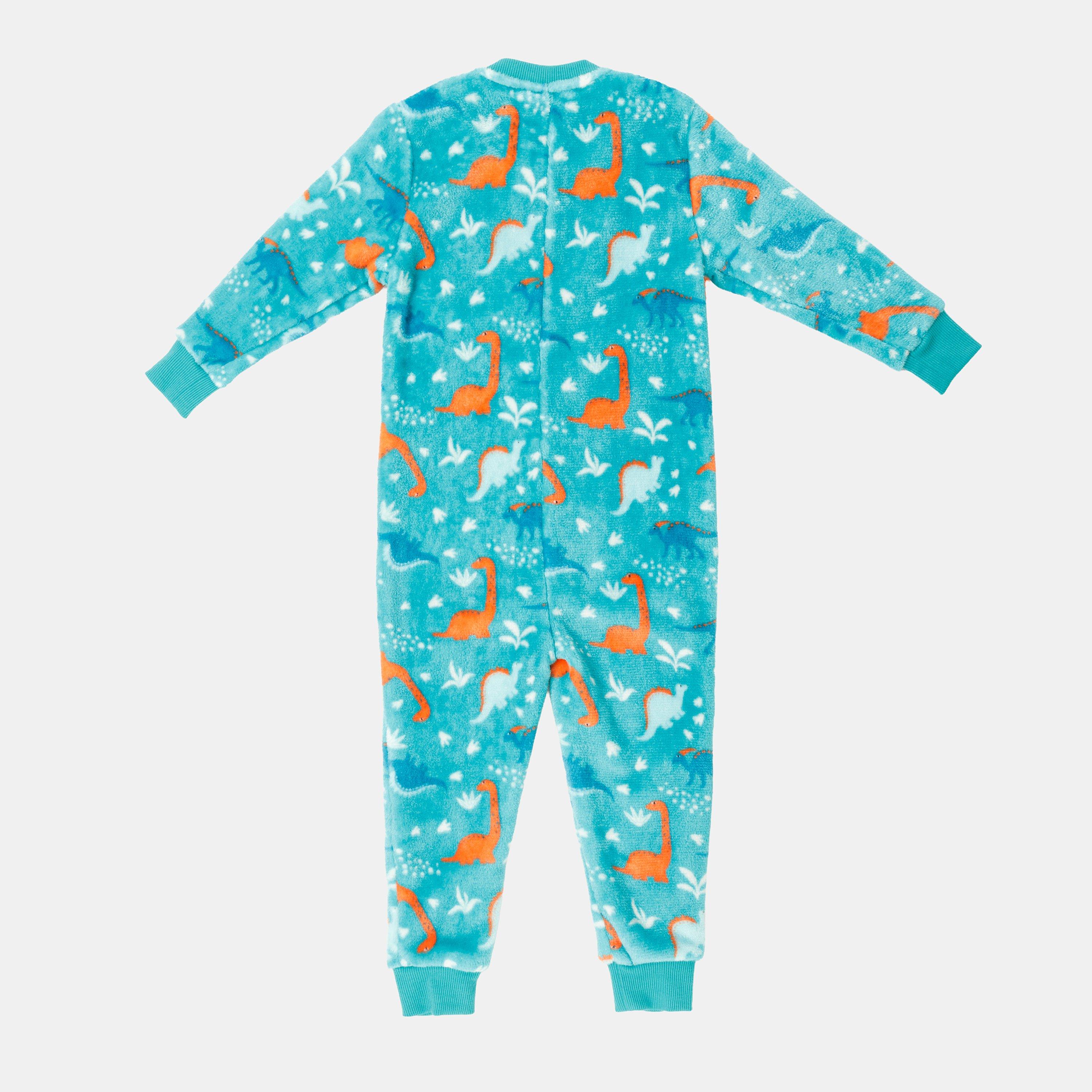 Dino - Star - Fleece Onesie Infant Dino Print - 2