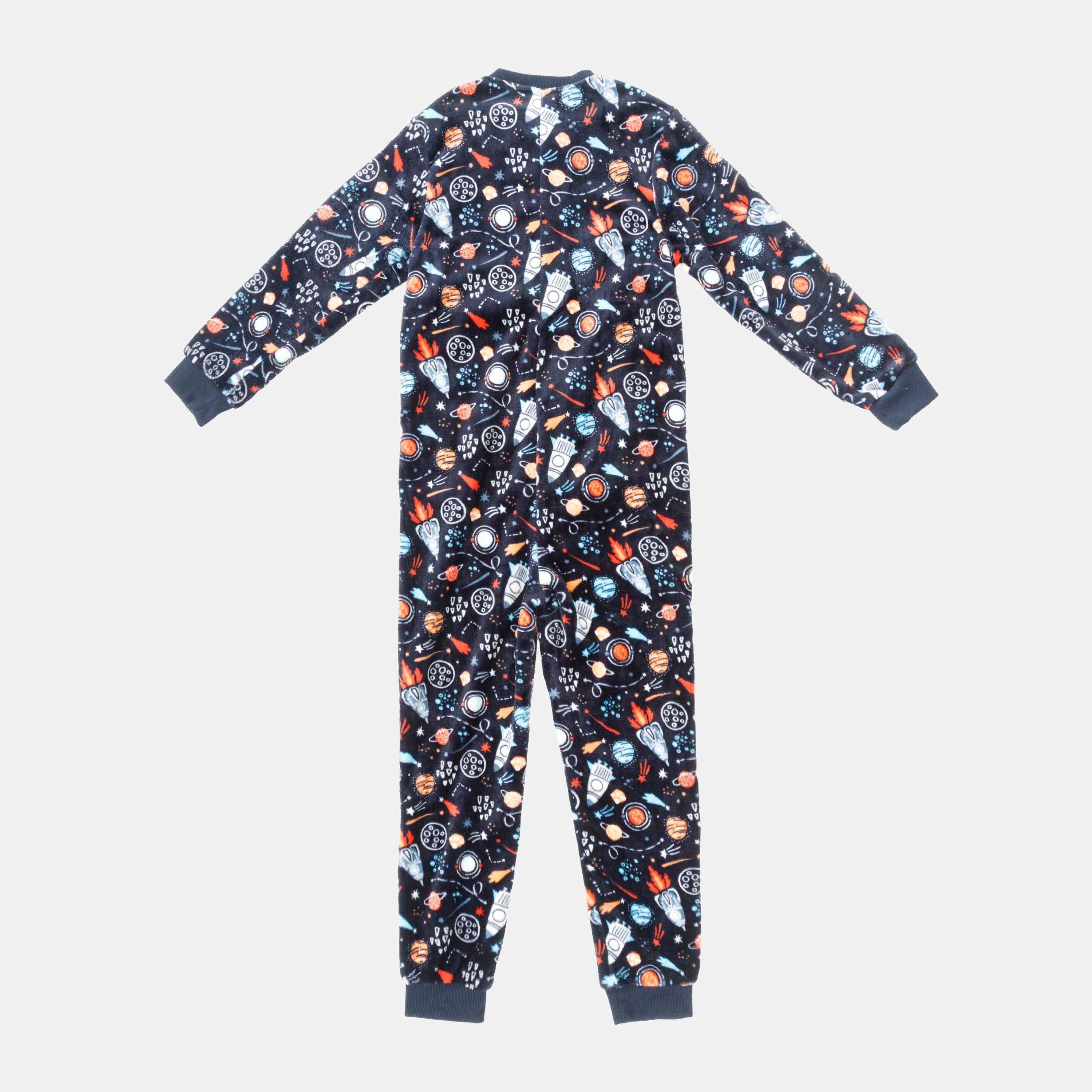 Space - Star - Fleece Onesie Game Print Junior - 2