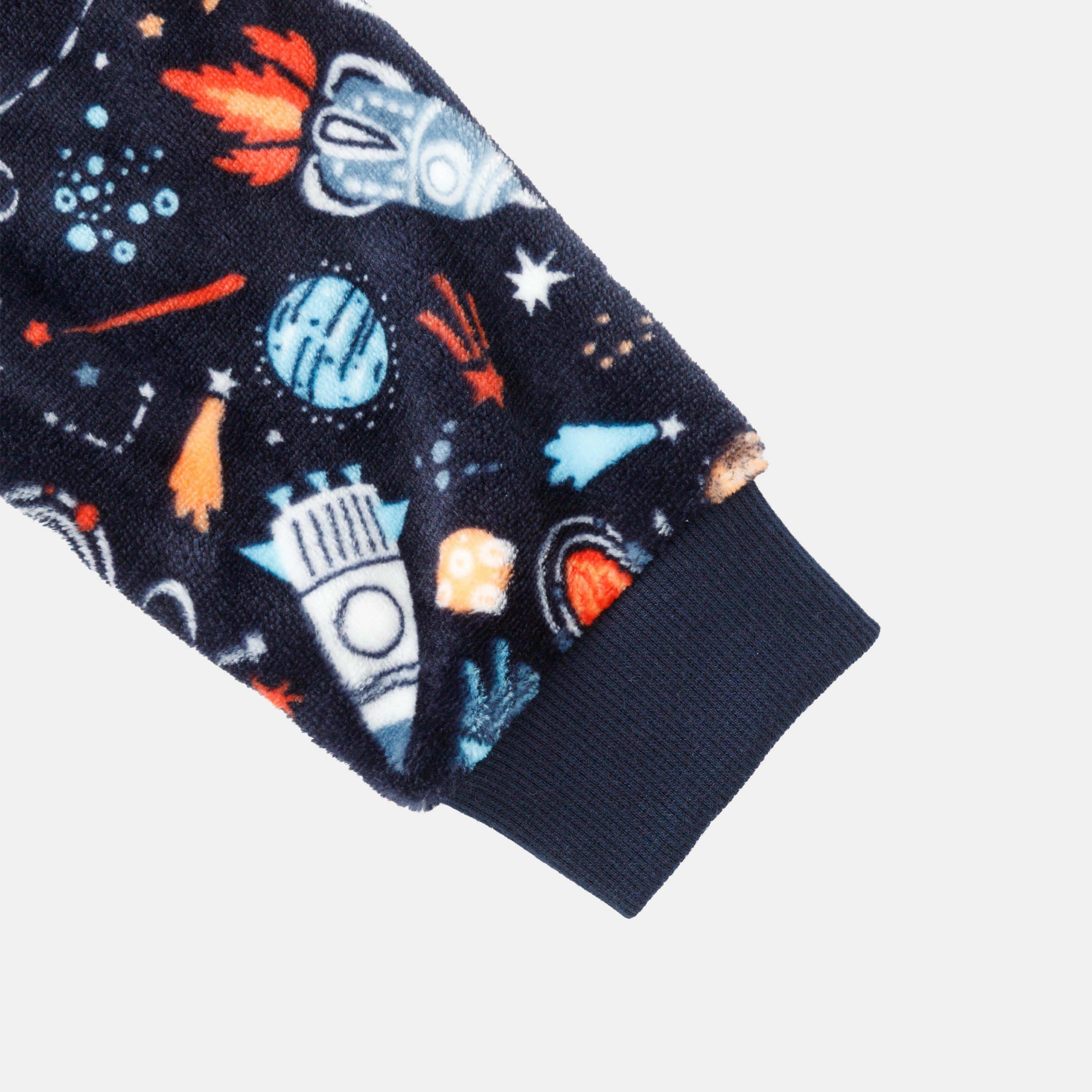Space - Star - Fleece Onesie Game Print Junior - 4