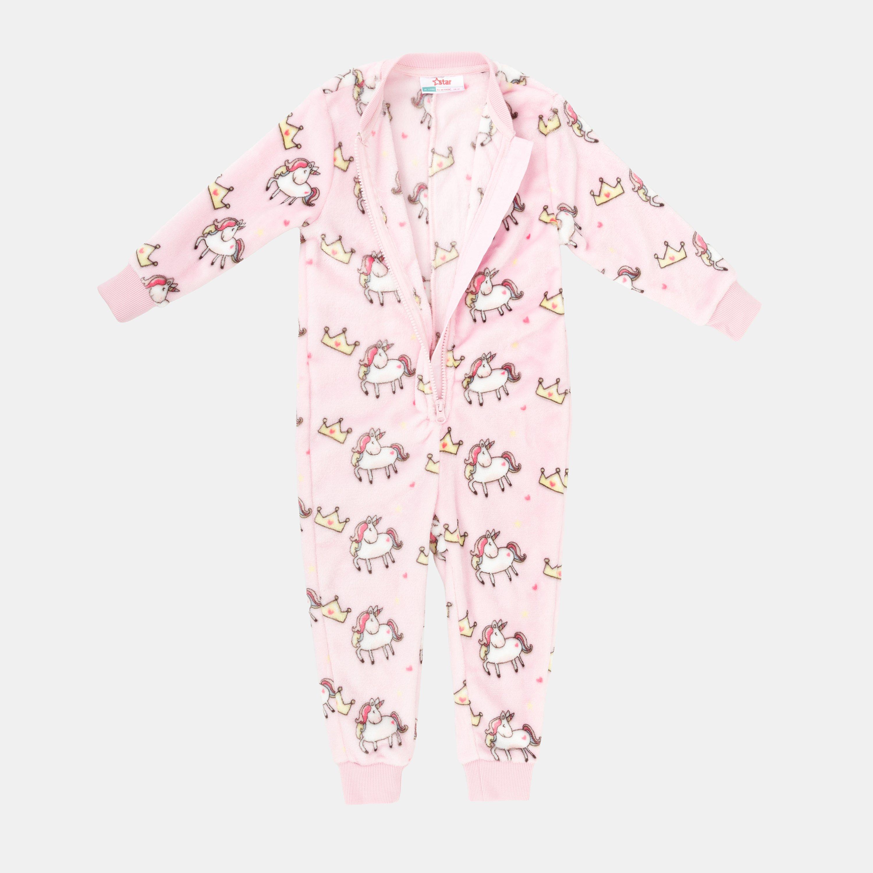 Unicorn - Star - Fleece Onesie Infant Girls Unicorn Print - 3