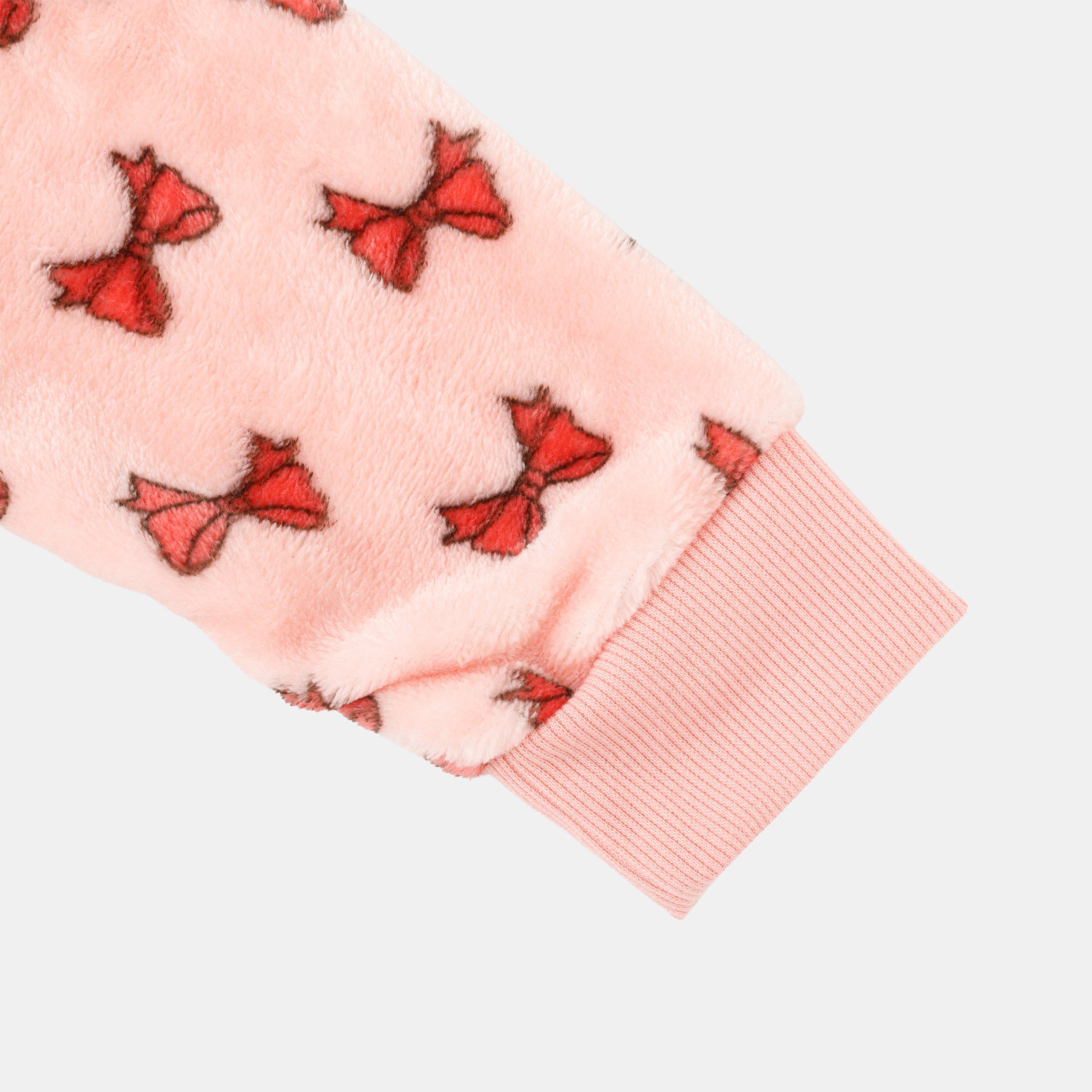 Roza - Star - Fleece Onesie Junior Girls Pink - 4