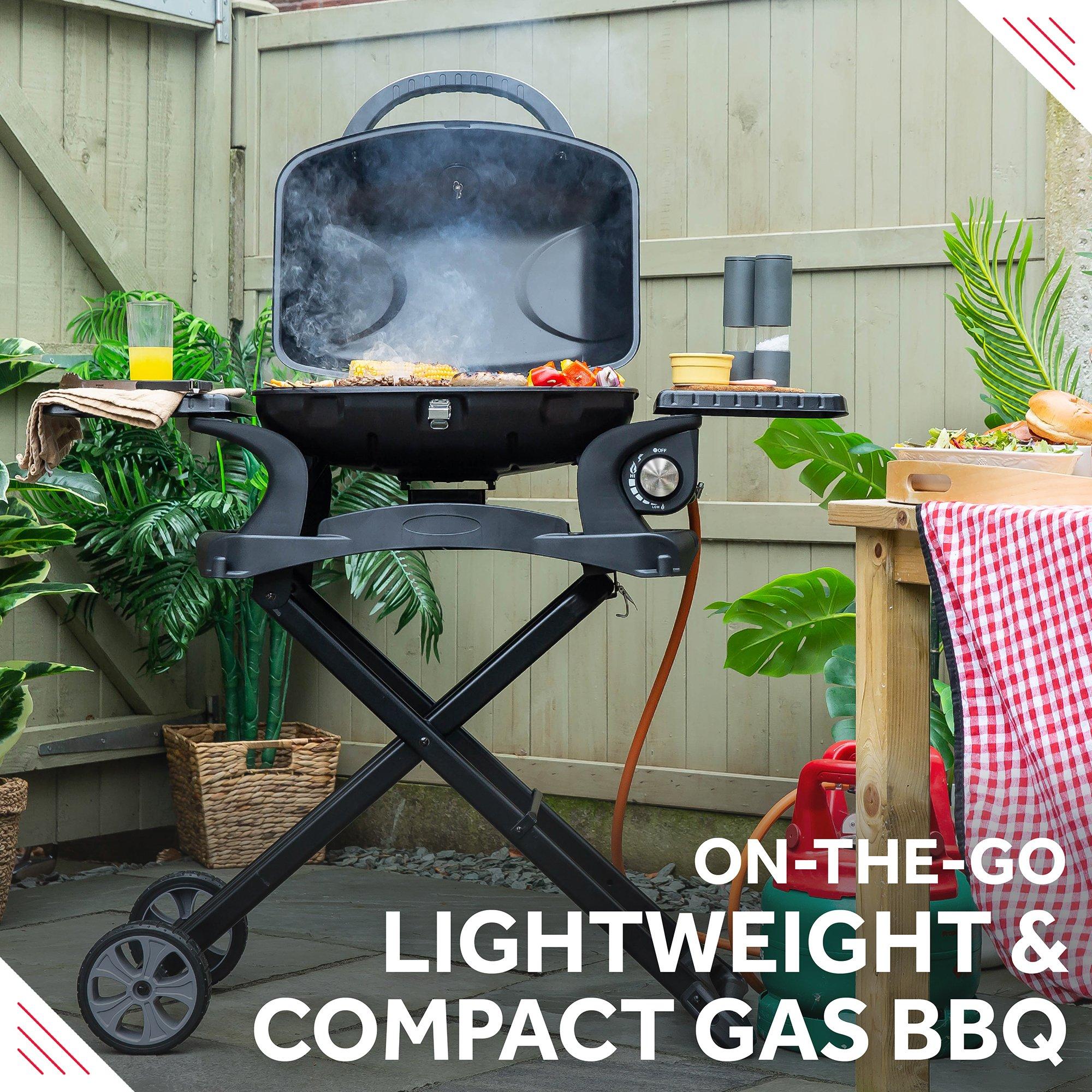 Black - George Foreman - GFSBBQ1TR Portable Gas BBQ 1 Burner - 3