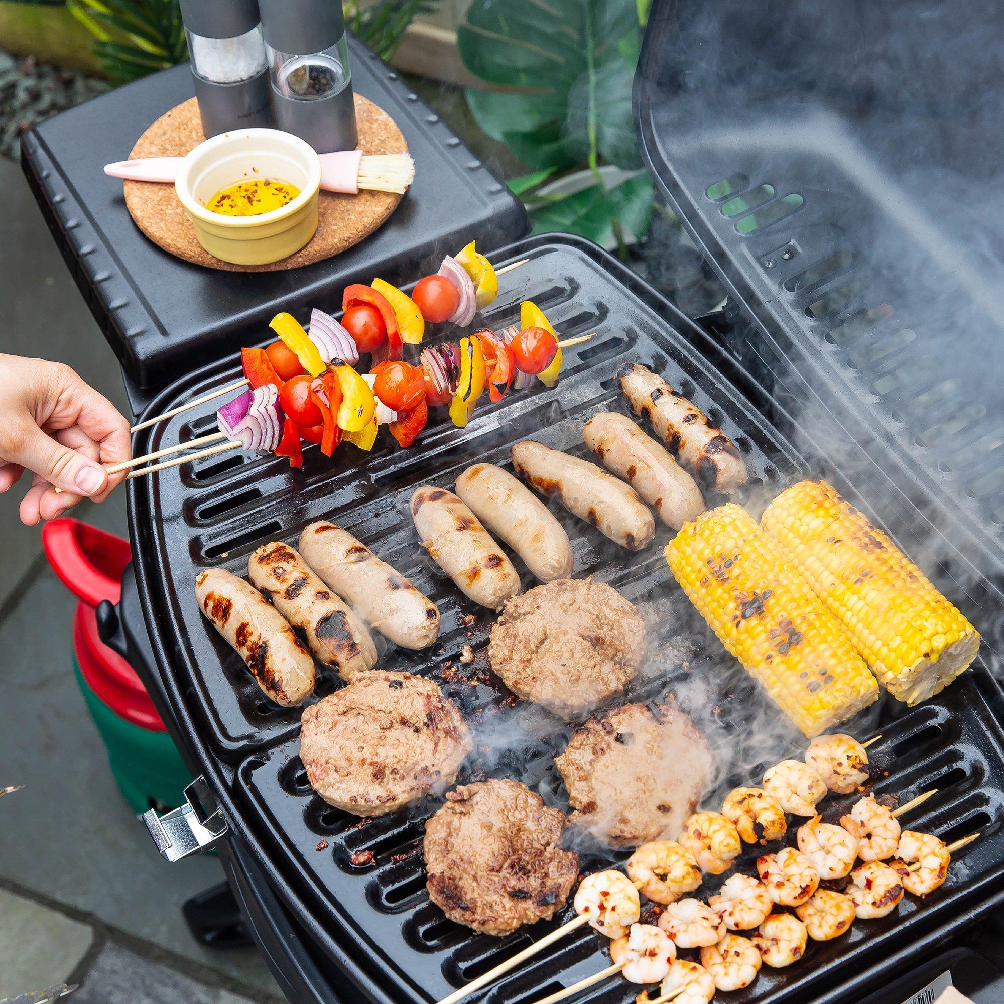 Black - George Foreman - GFSBBQ1TR Portable Gas BBQ 1 Burner - 6