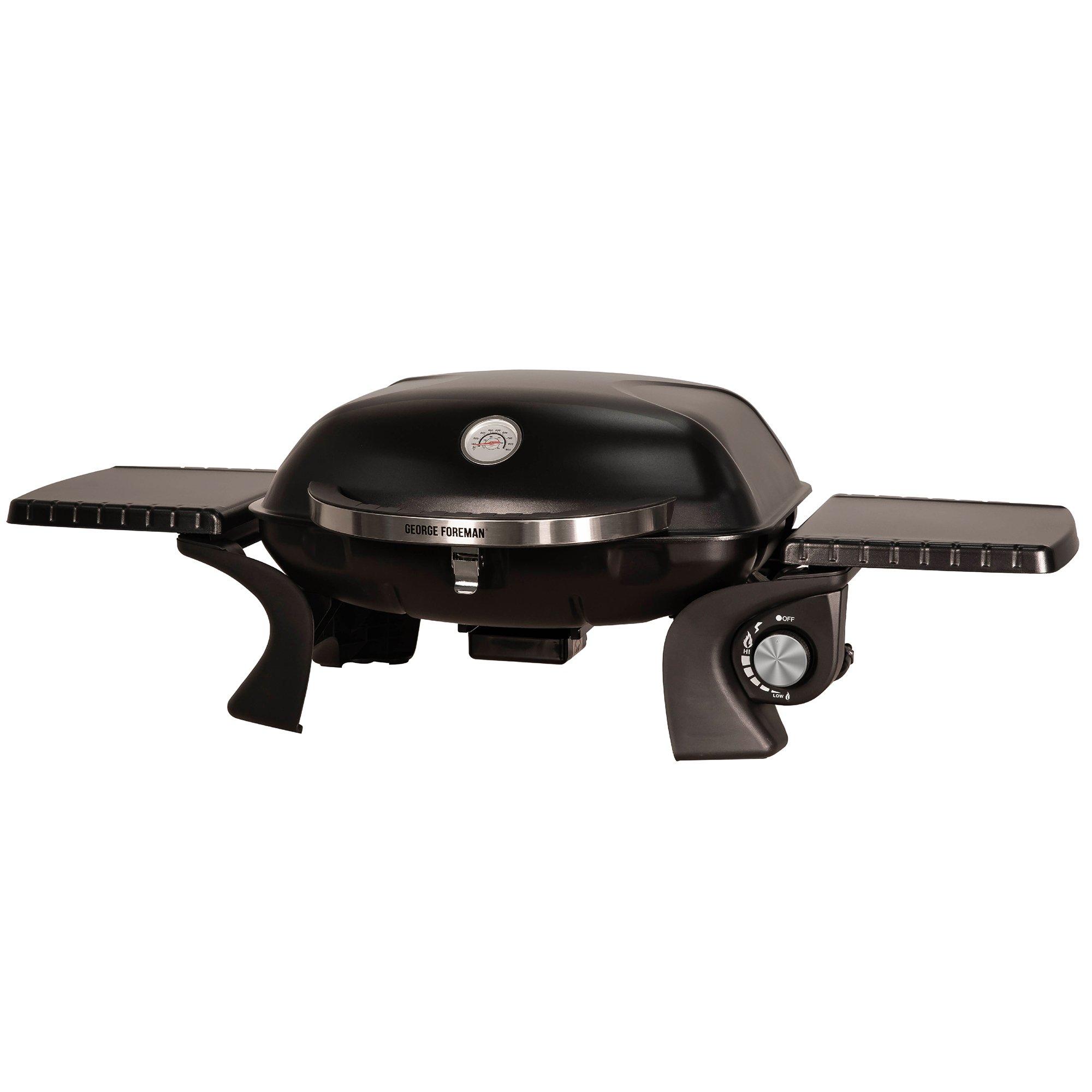 Black - George Foreman - GFSBBQ1TR Portable Gas BBQ 1 Burner - 9