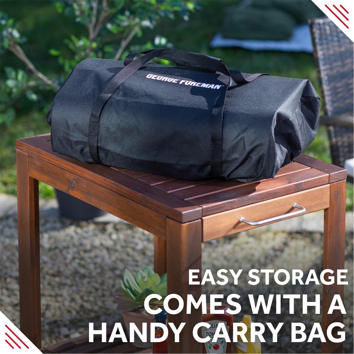 Stainless Steel - George Foreman - GFWPPO1SSPC 12'' Wood Pellet Pizza Oven - 9