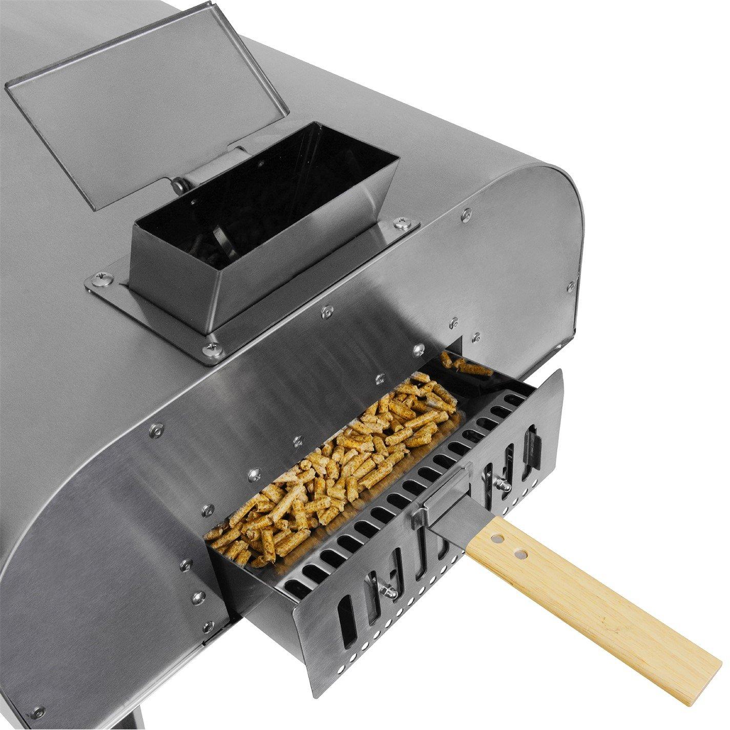 Stainless Steel - George Foreman - GFWPPO2SSPC 16'' Wood Pellet Pizza Oven - 13