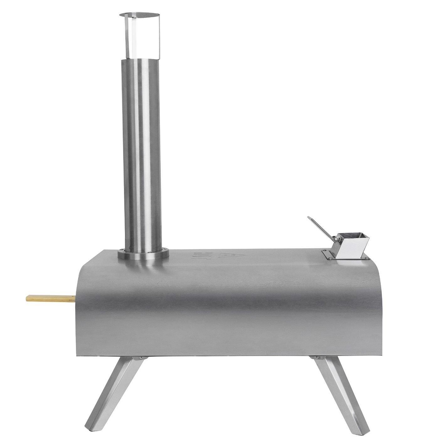 Stainless Steel - George Foreman - GFWPPO2SSPC 16'' Wood Pellet Pizza Oven - 15