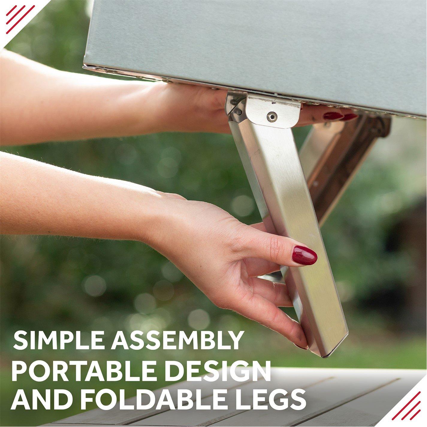 Stainless Steel - George Foreman - GFWPPO2SSPC 16'' Wood Pellet Pizza Oven - 8