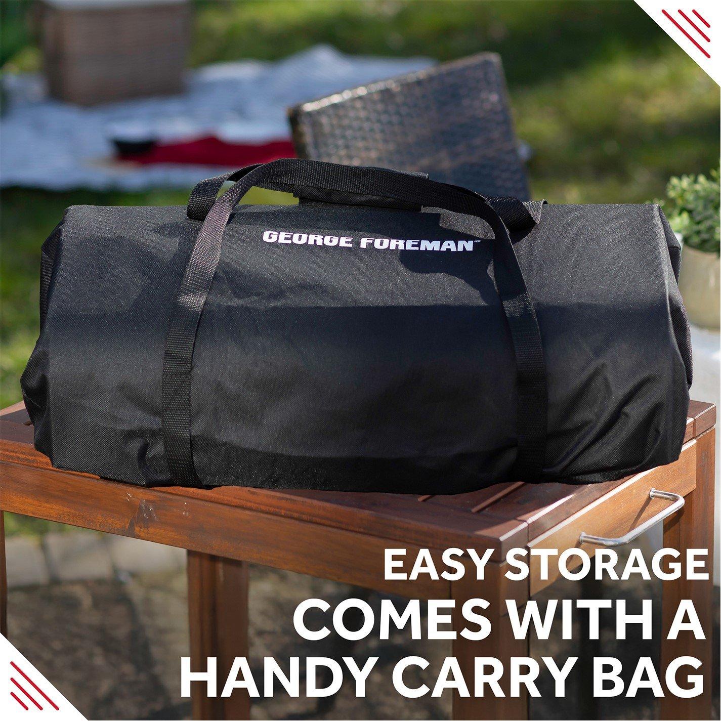 Stainless Steel - George Foreman - GFWPPO2SSPC 16'' Wood Pellet Pizza Oven - 9