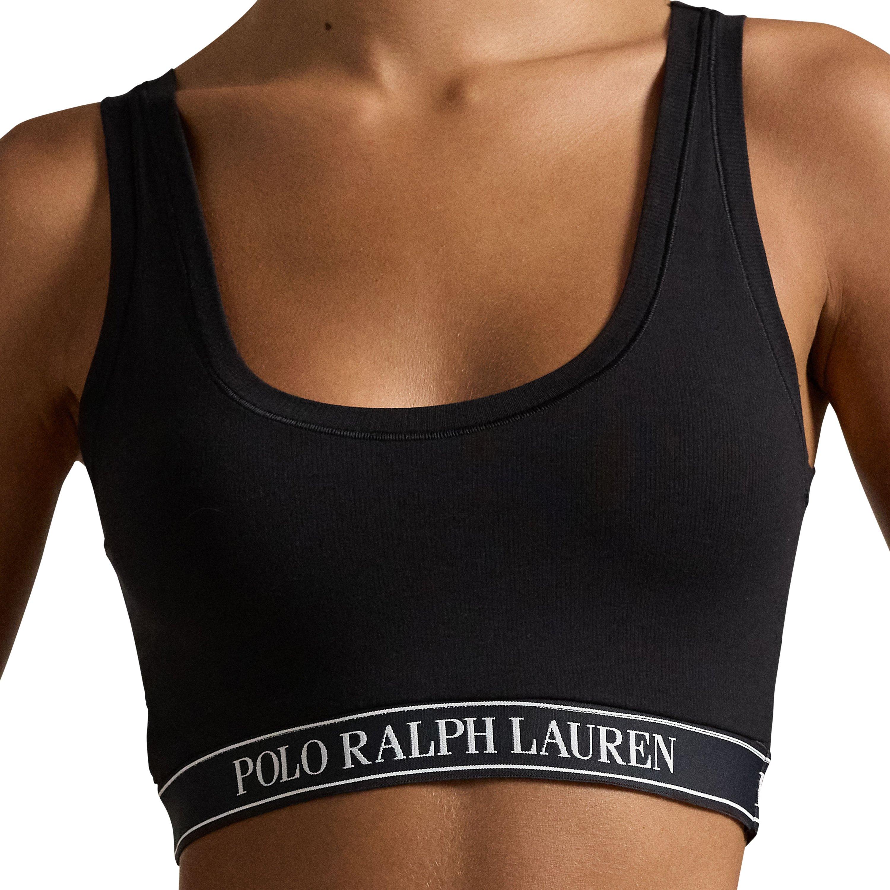 Black - Polo Ralph Lauren - Women's Scoop Neck Bralette - 5