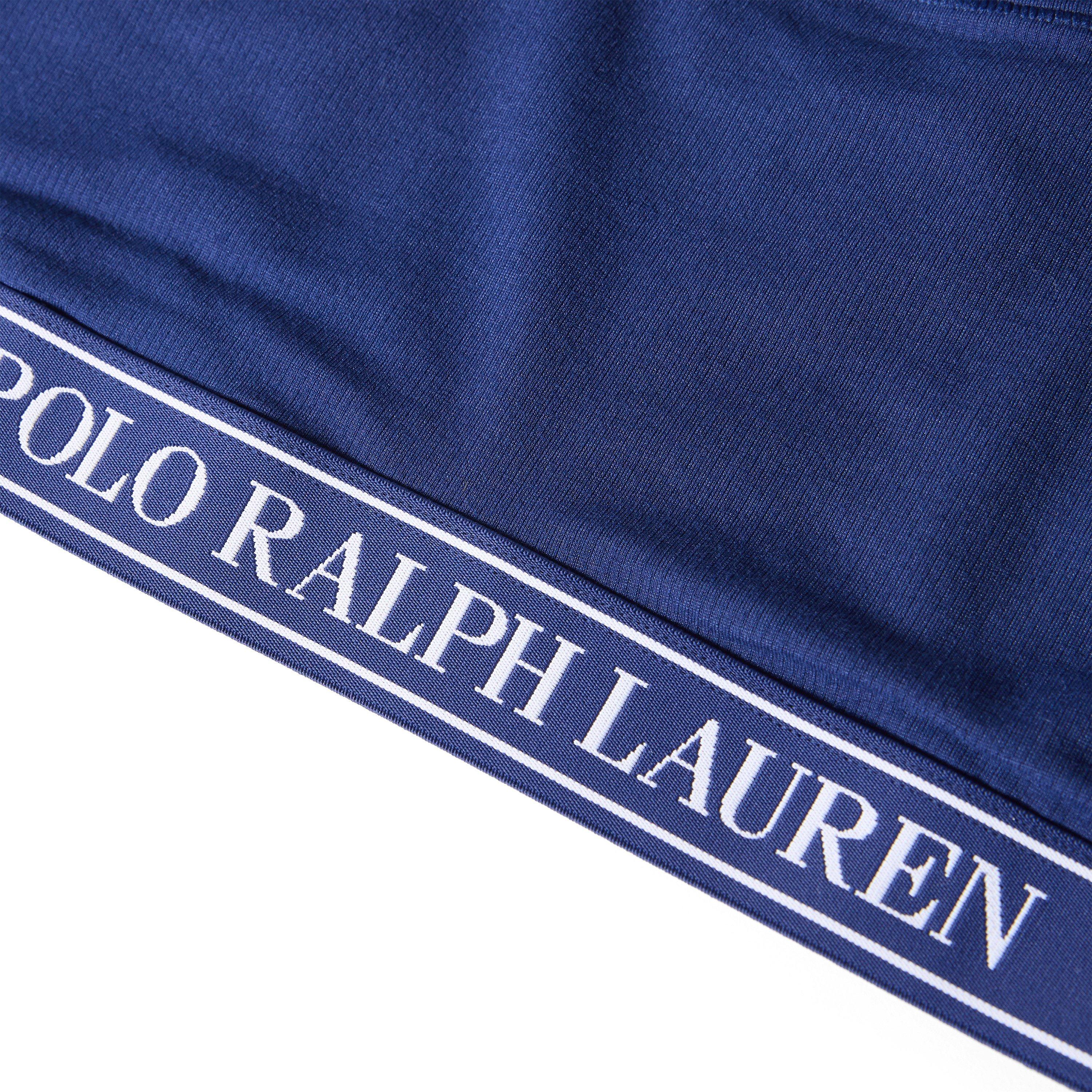 Navy - Polo Ralph Lauren - Women's Cotton Non-Wired Scoop Bralette - 5