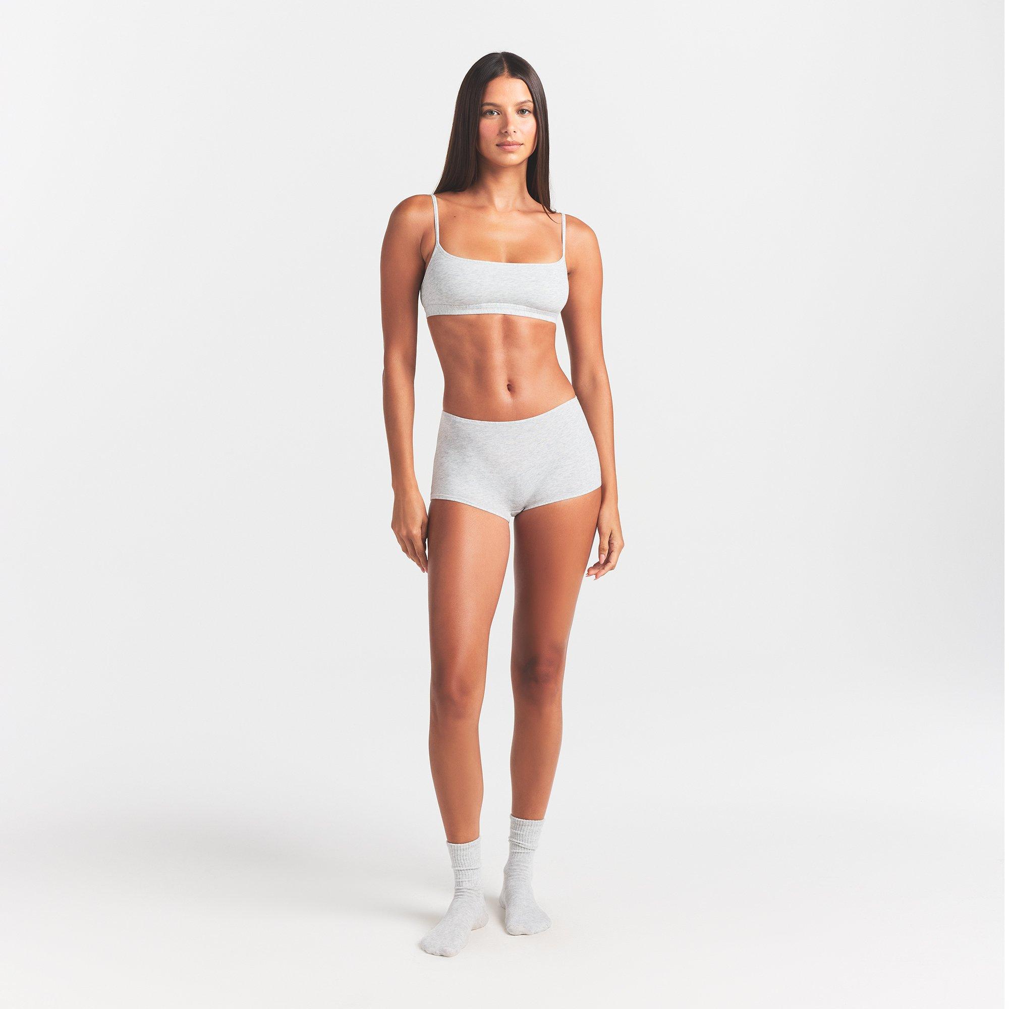 L HEATHER GREY - SKIMS - Women's Boy Shorts - 5