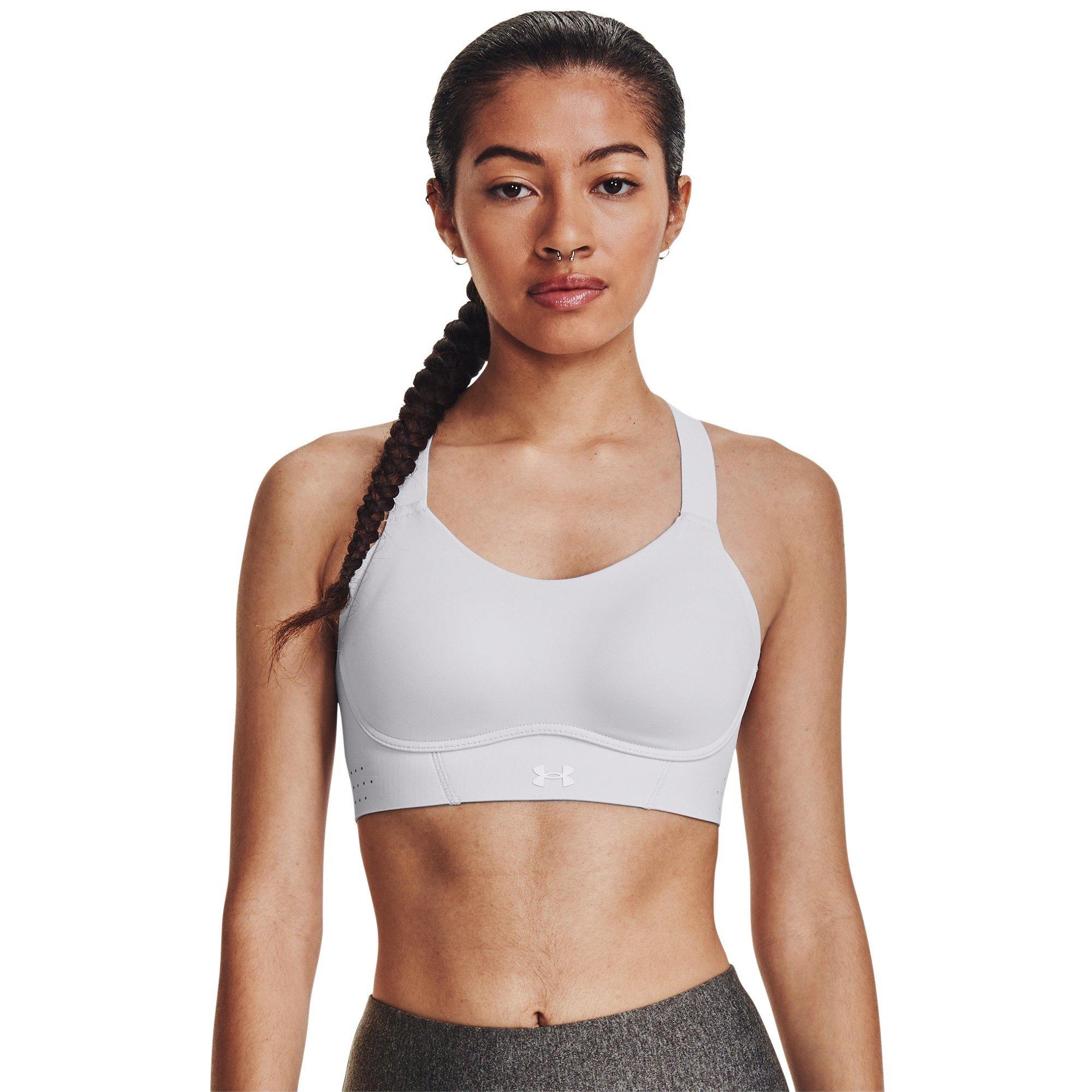 Grey - Under Armour - Uplift High Impact Sports Bra - 5
