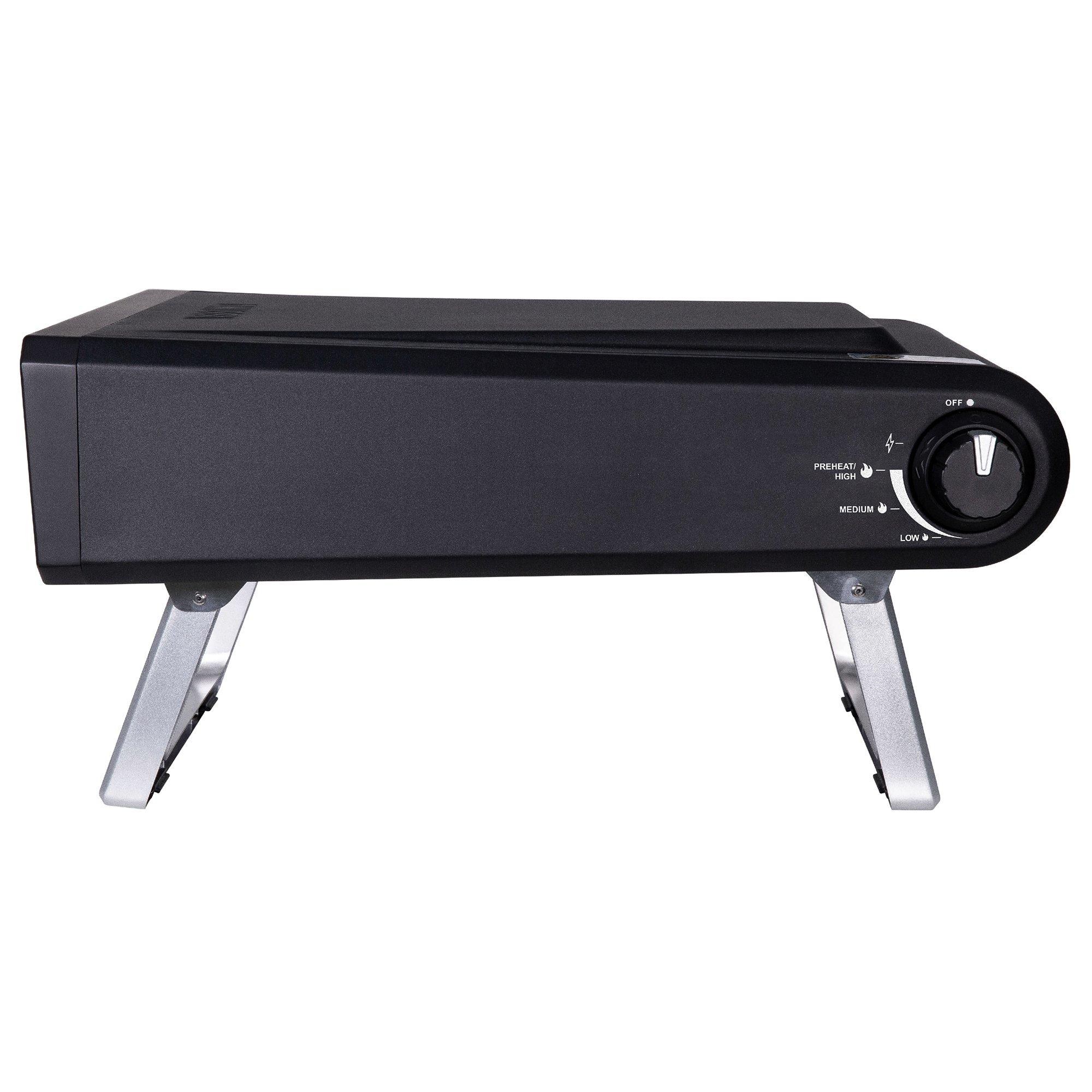 Black - Zanussi - ZGPO1PC Gas Powered Pizza Oven with Paddle & Bag - 10