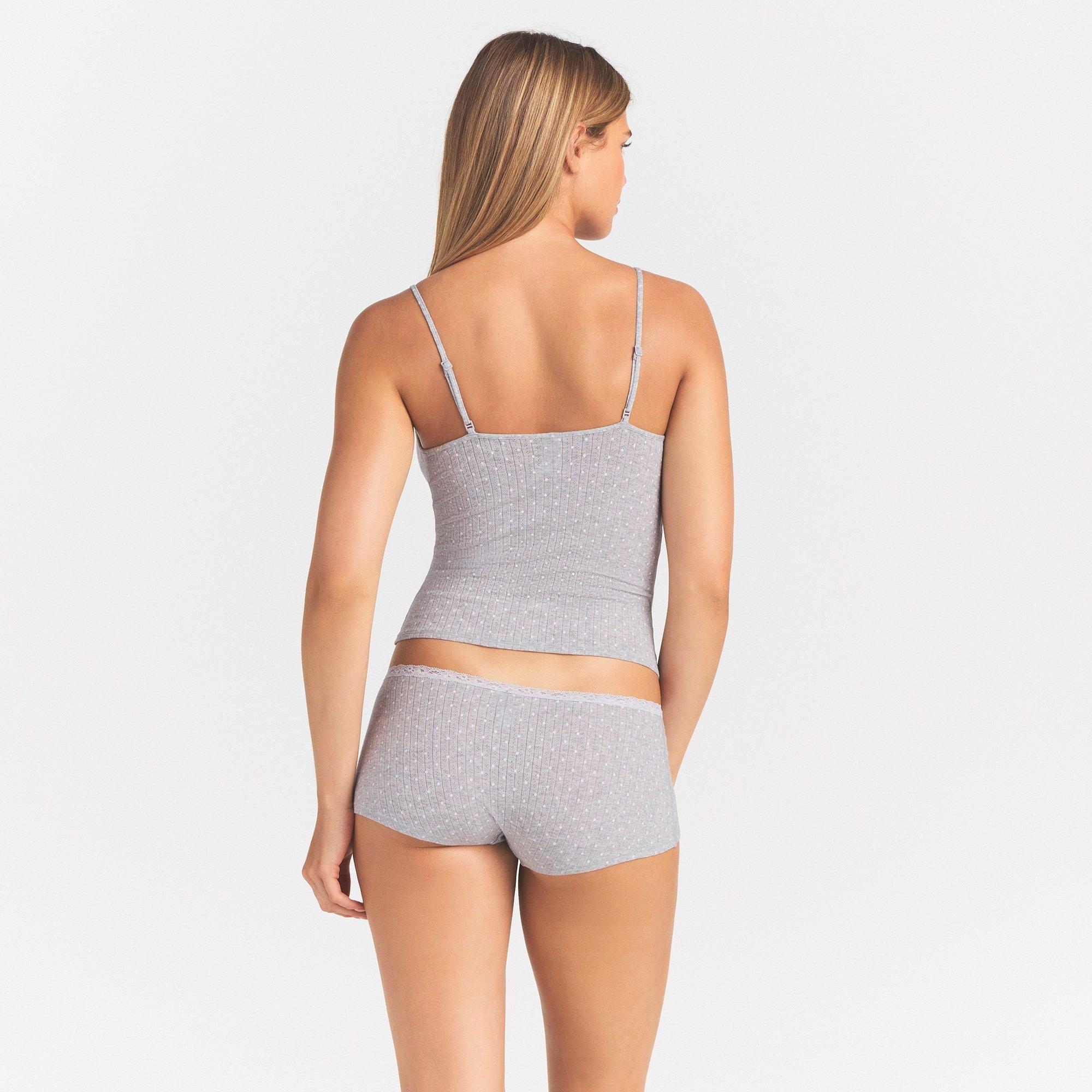 L Heather Grey - SKIMS - Women's L Cami Boy Pyjama Set - 3