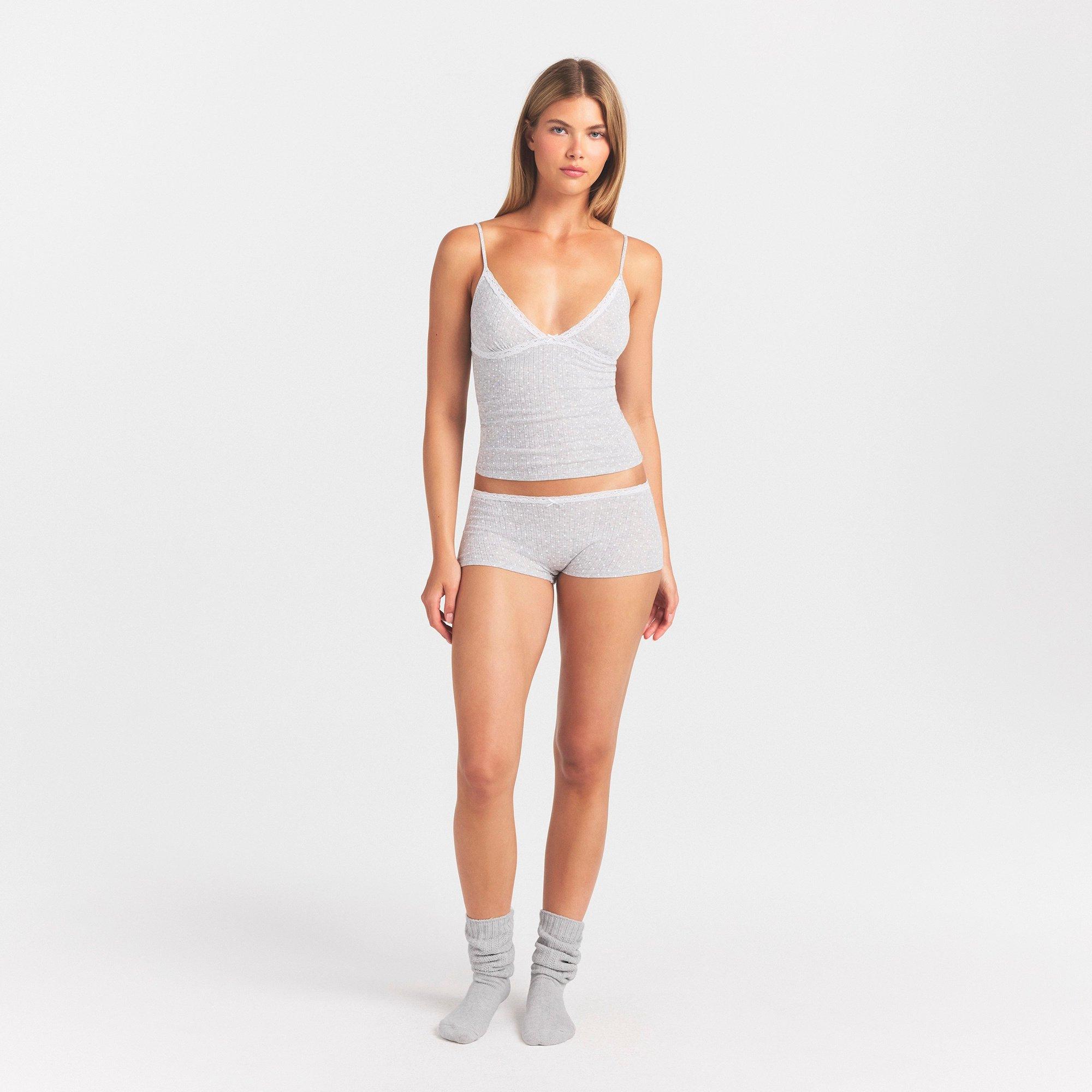 L Heather Grey - SKIMS - Women's L Cami Boy Pyjama Set - 6
