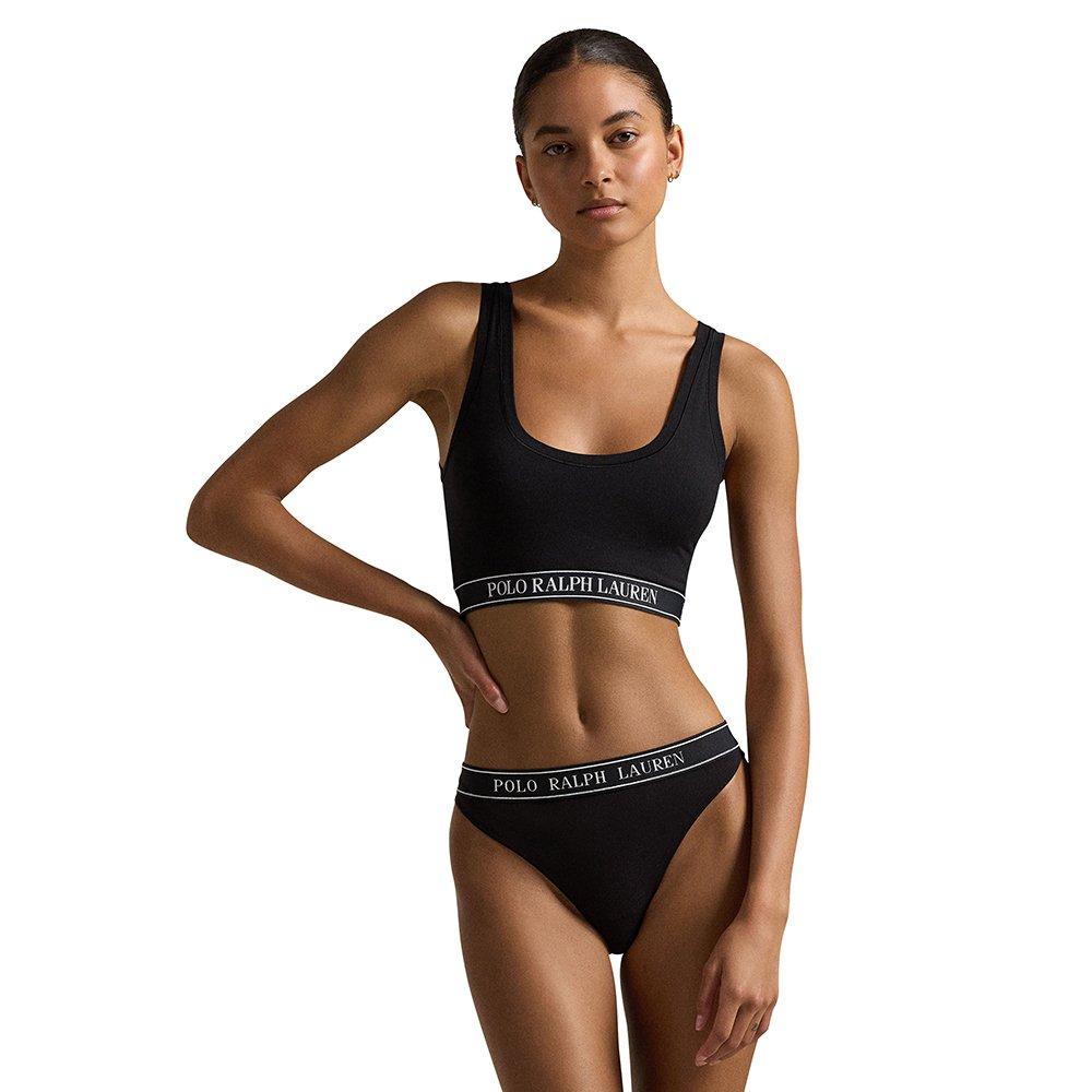 Polo Ralph Lauren Women's Black Cotton Hipster Brief - 14 (L)