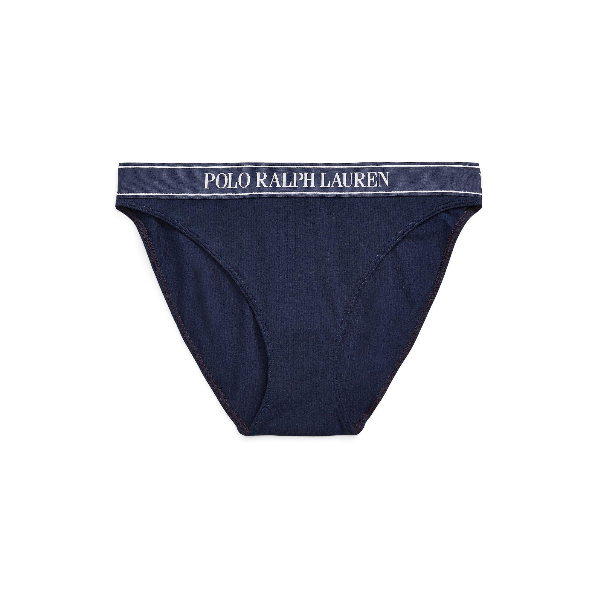 Polo Ralph Lauren Women's Navy Cotton Hipster Brief - 10 (S)