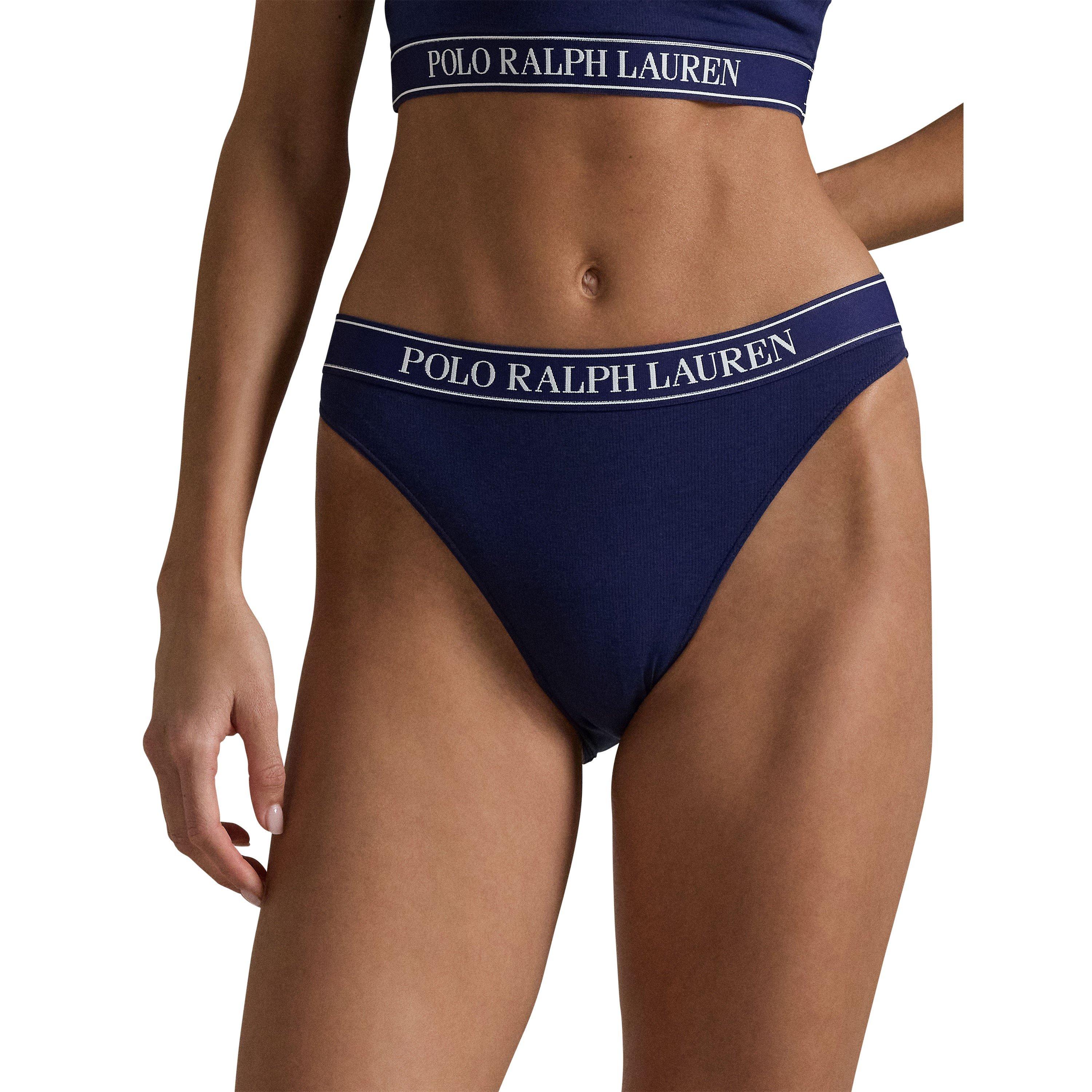 Navy - Polo Ralph Lauren - Women's Logo Band Hipster Brief - 3