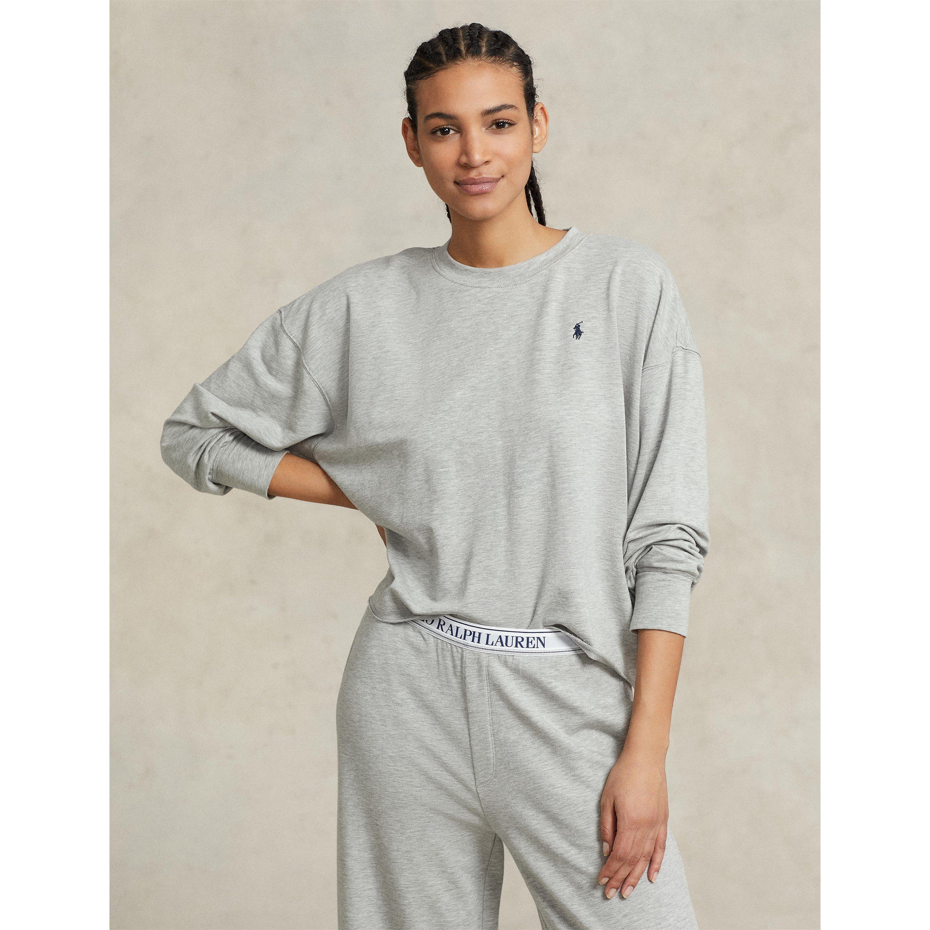 Grey - Polo Ralph Lauren - Womens Crew-neck Long Sleeve Pyjama Set - 4