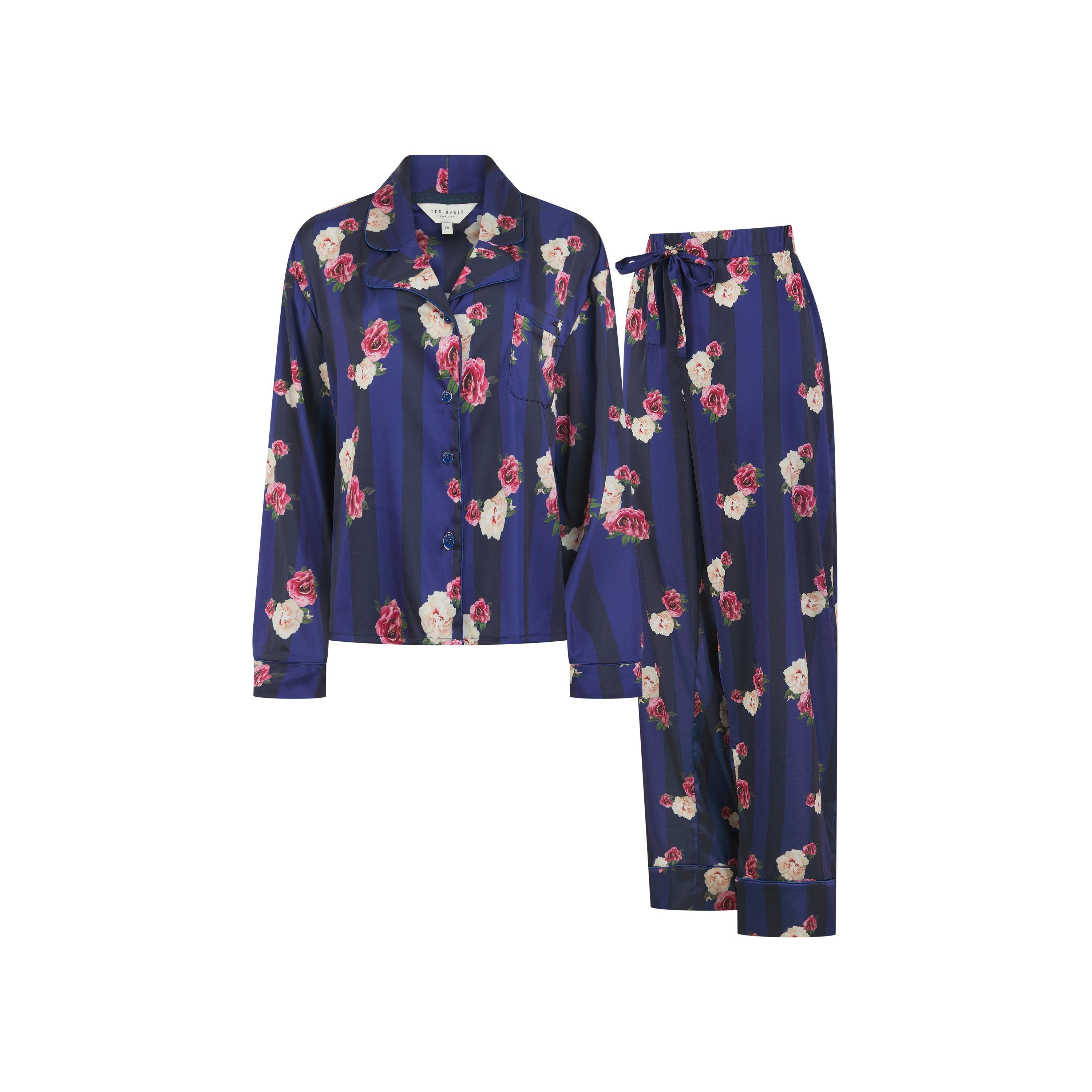 Navy - Ted Baker - Women's Hallie Long Sleeve Pyjama Set - 1