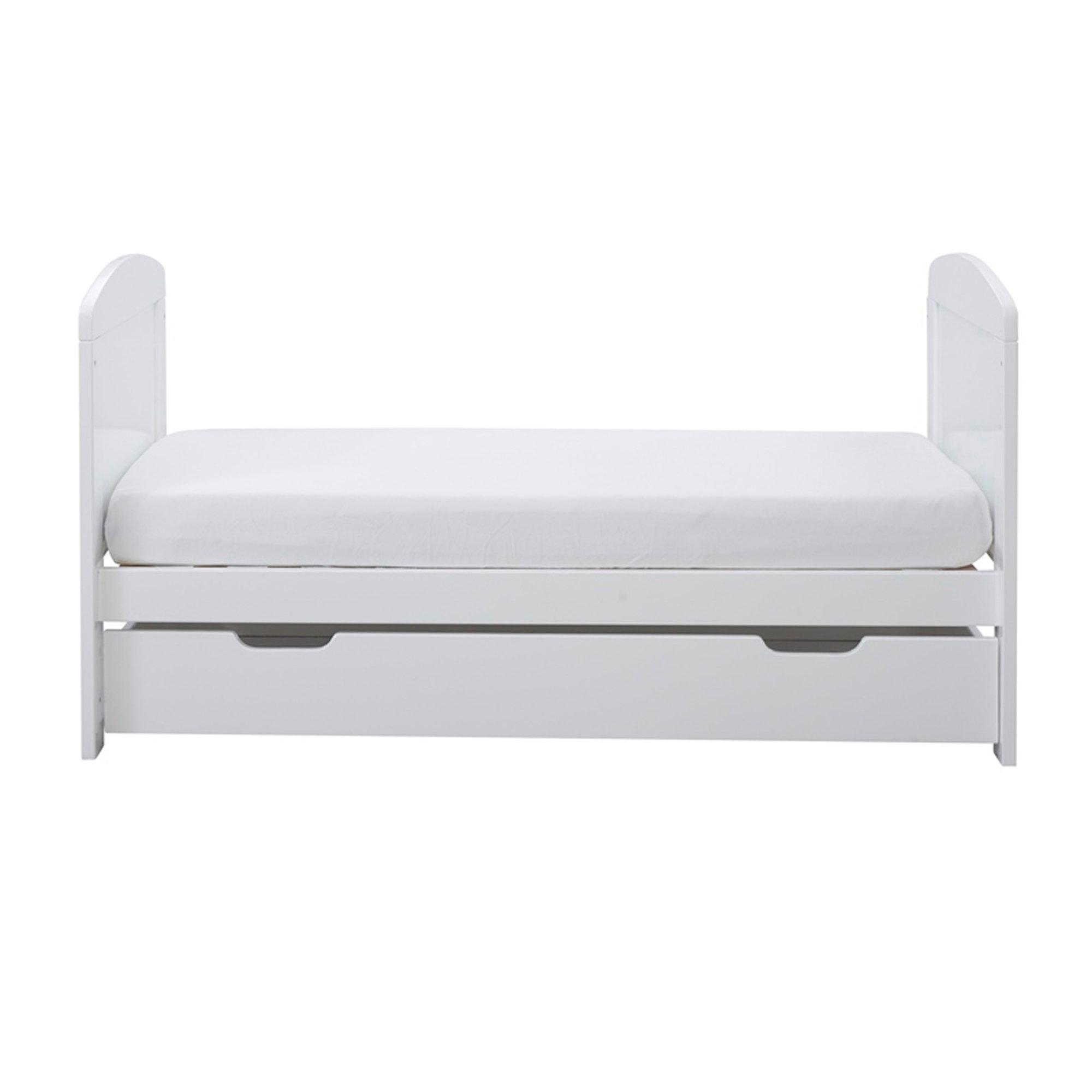 White - Ickle Bubba - Coleby Mini Cot Bed Under Drawer & Fibre Mattress - 7